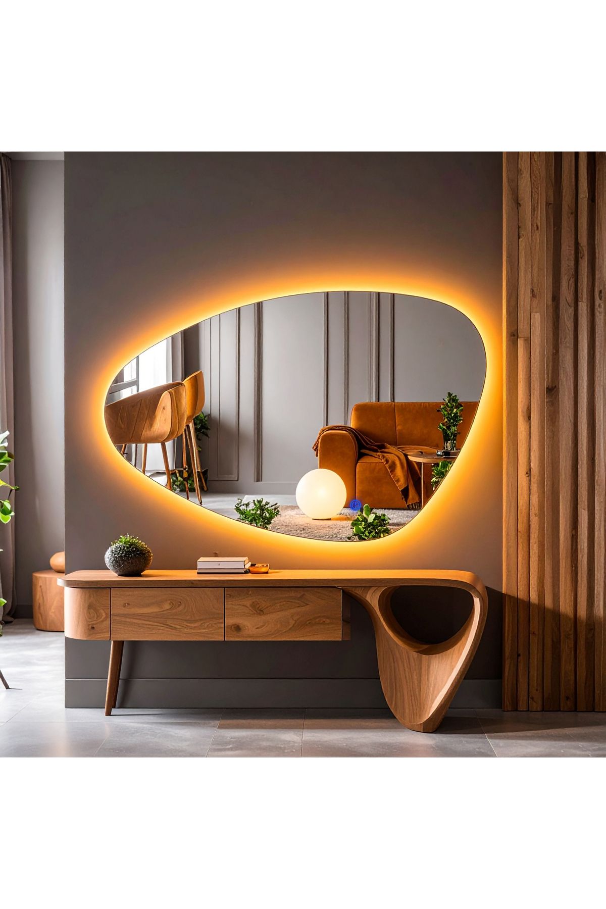 lumora mirror design Luce Amber Led'li Lavabo & Banyo Aynası (Dokunmatik Sensörlü)