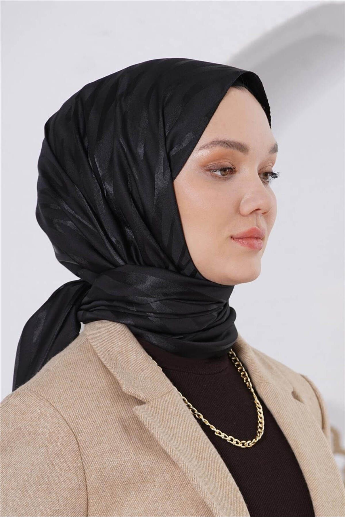 Loryan FLOŞ JAKAR ZEBRA SİYAH ŞAL