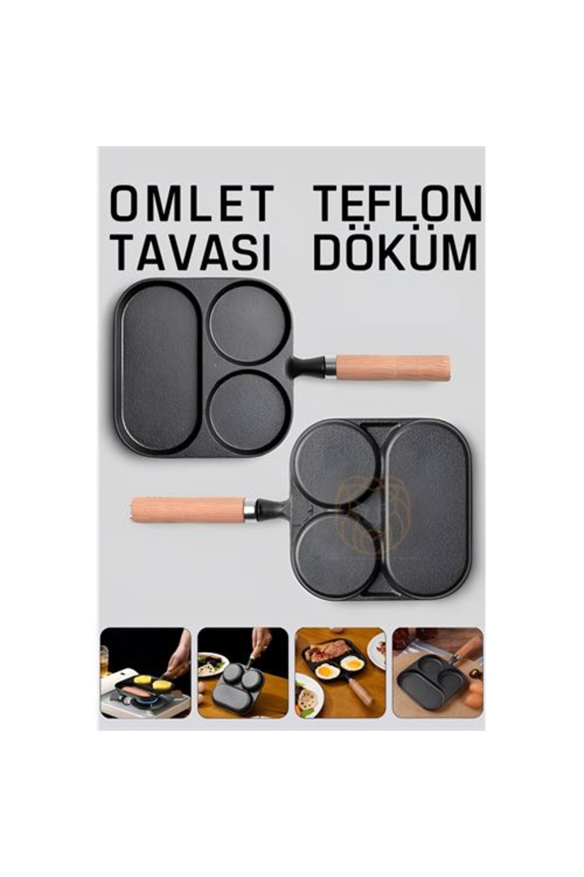 royq ModaCar Omlet Tavası Teflon Döküm