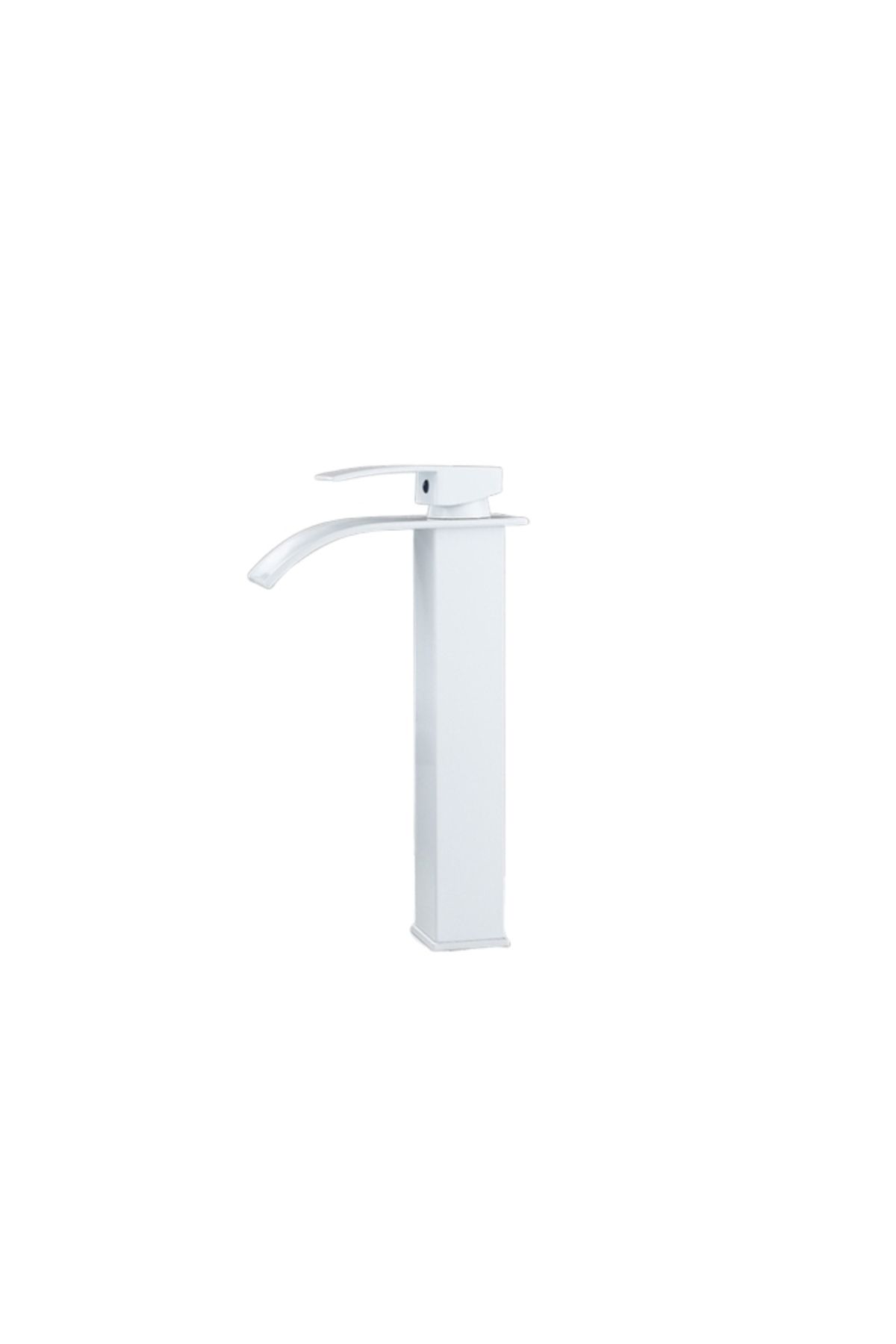 Blackswan Design Baterie Chiuveta Baie, Blackswan, Tip M161, Model Alb Mat Cu Pipa Tip Cascada, 25 Cm - One Size