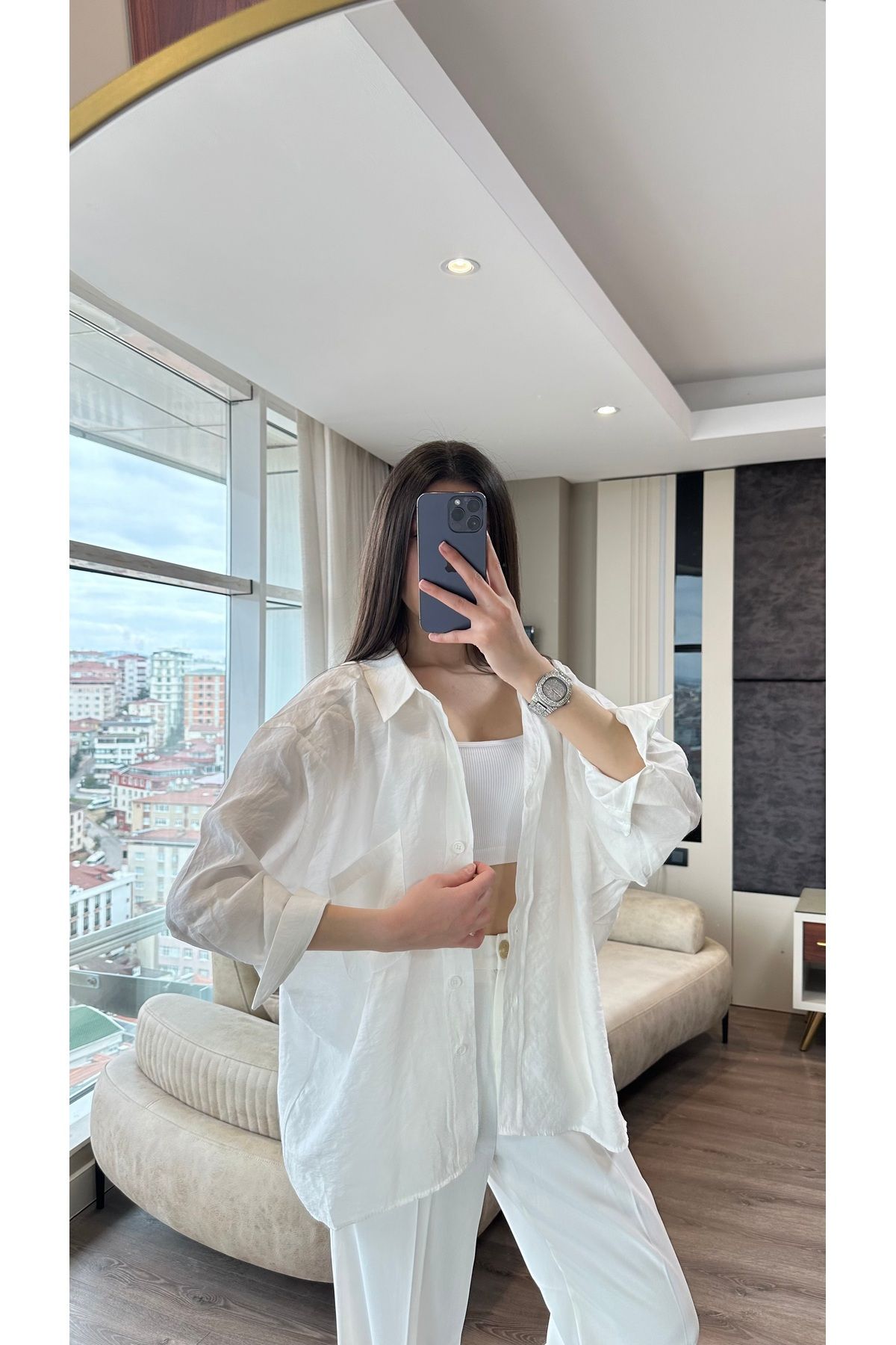 DUBAİ OVERSİZE GÖMLEK