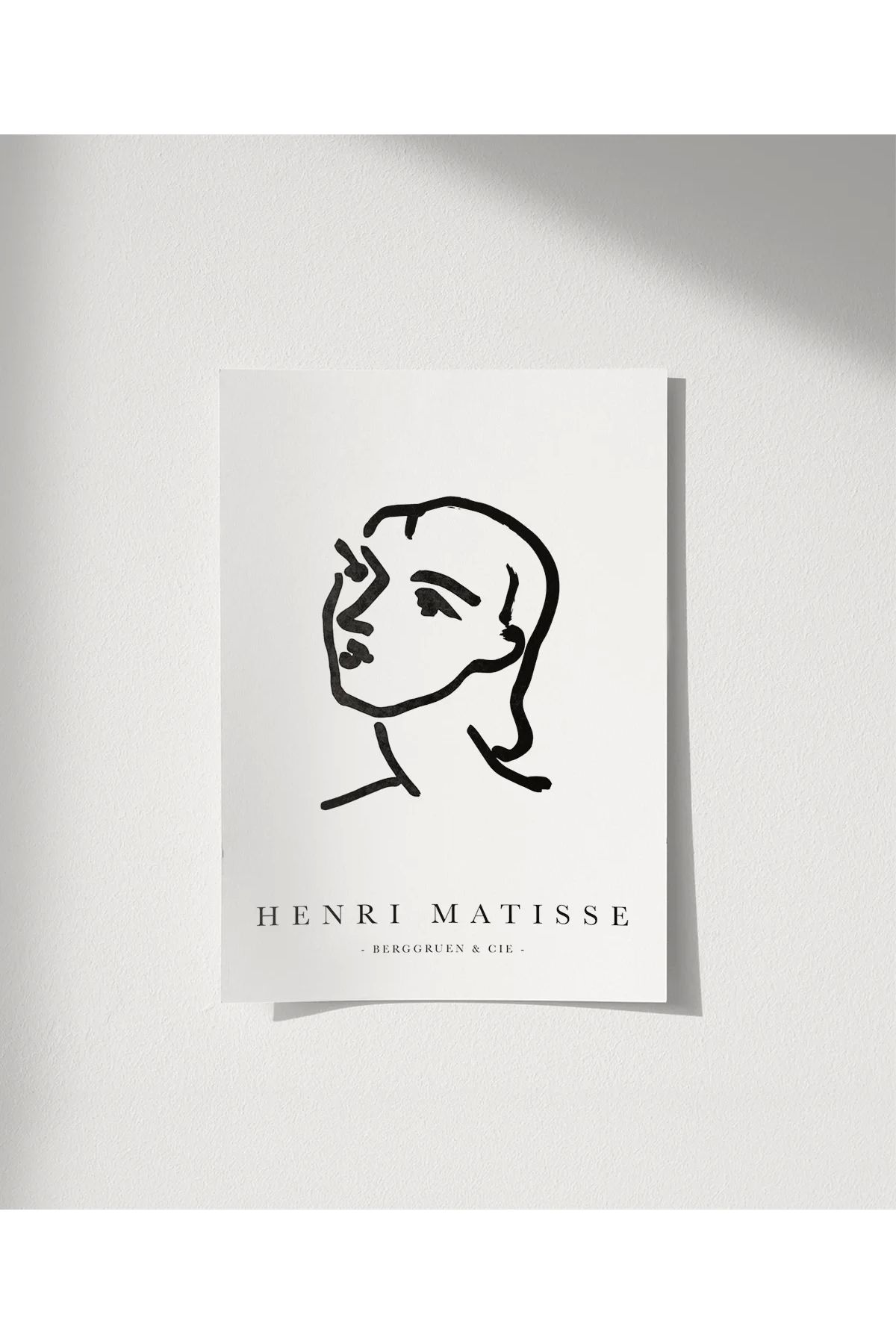 VOGLOO Çerçevesiz Poster Henri Matisse Soyut Portre
