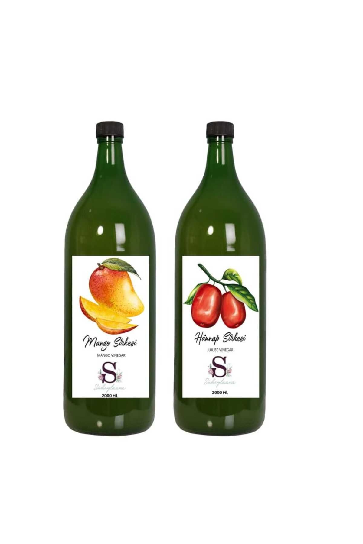 Süheylaana Doğal Mango Sirkesi 2000 Ml - Doğal Hünnap Sirkesi 2000 Ml