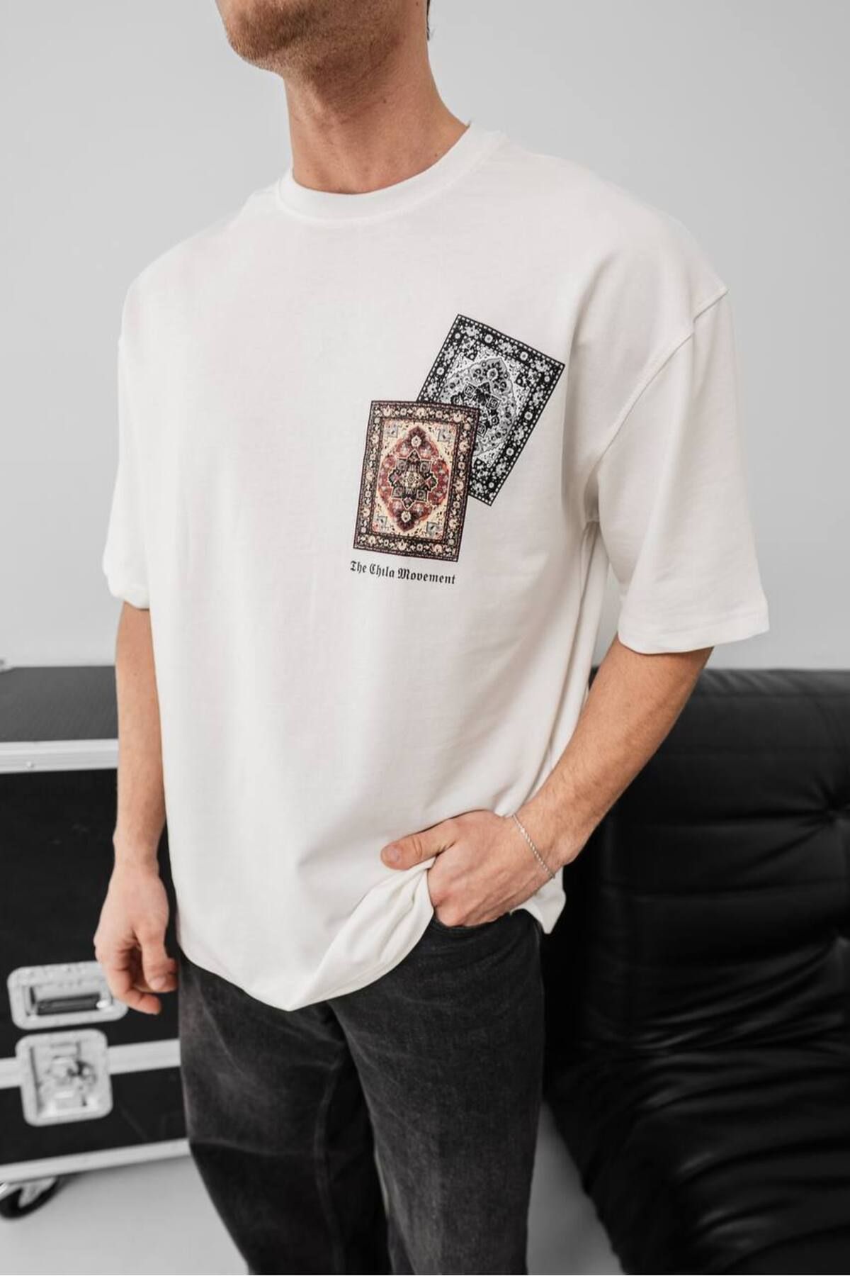 MİELA STORE Kilim Desen T-Shirt