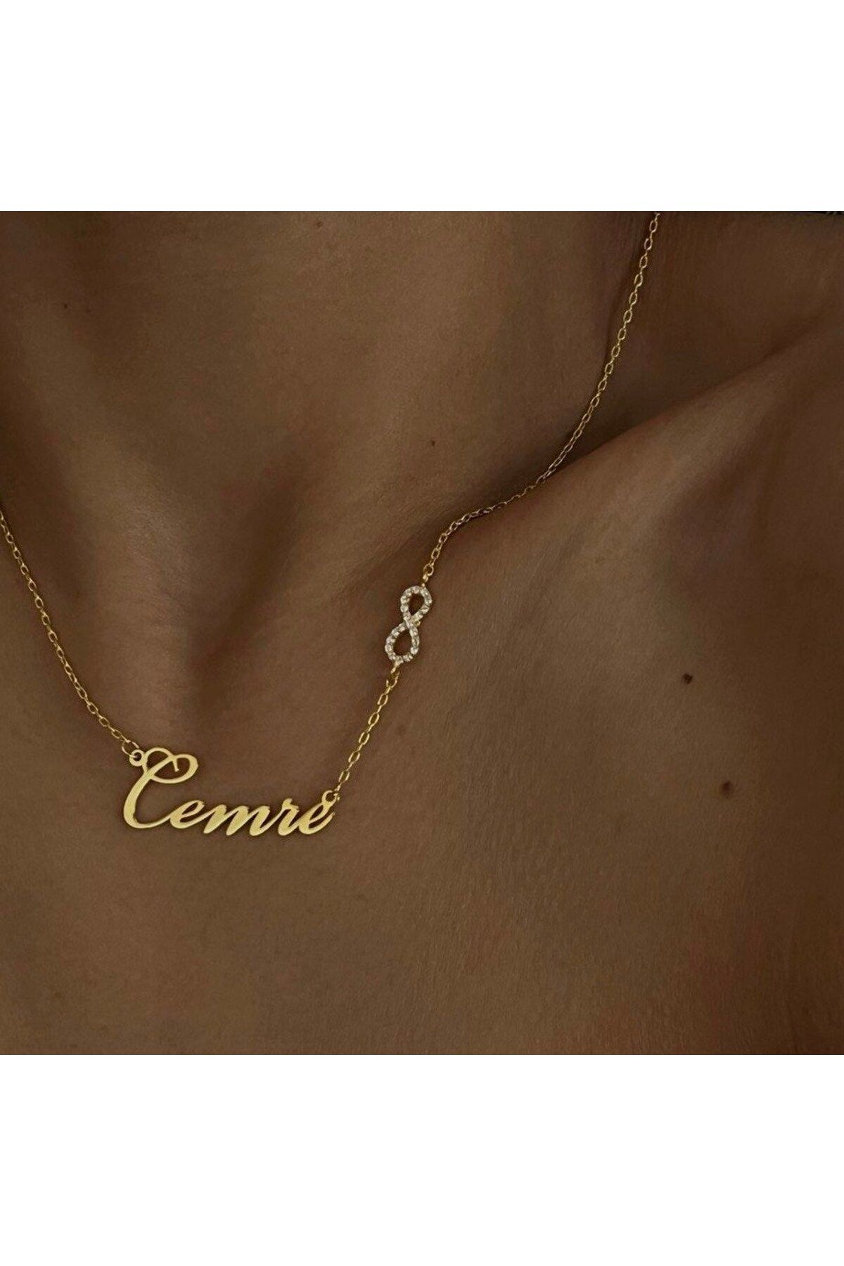 beonejewelry SONSUZLUK SEMBOLLÜ İSİM KOLYE | 925 GÜMÜŞ