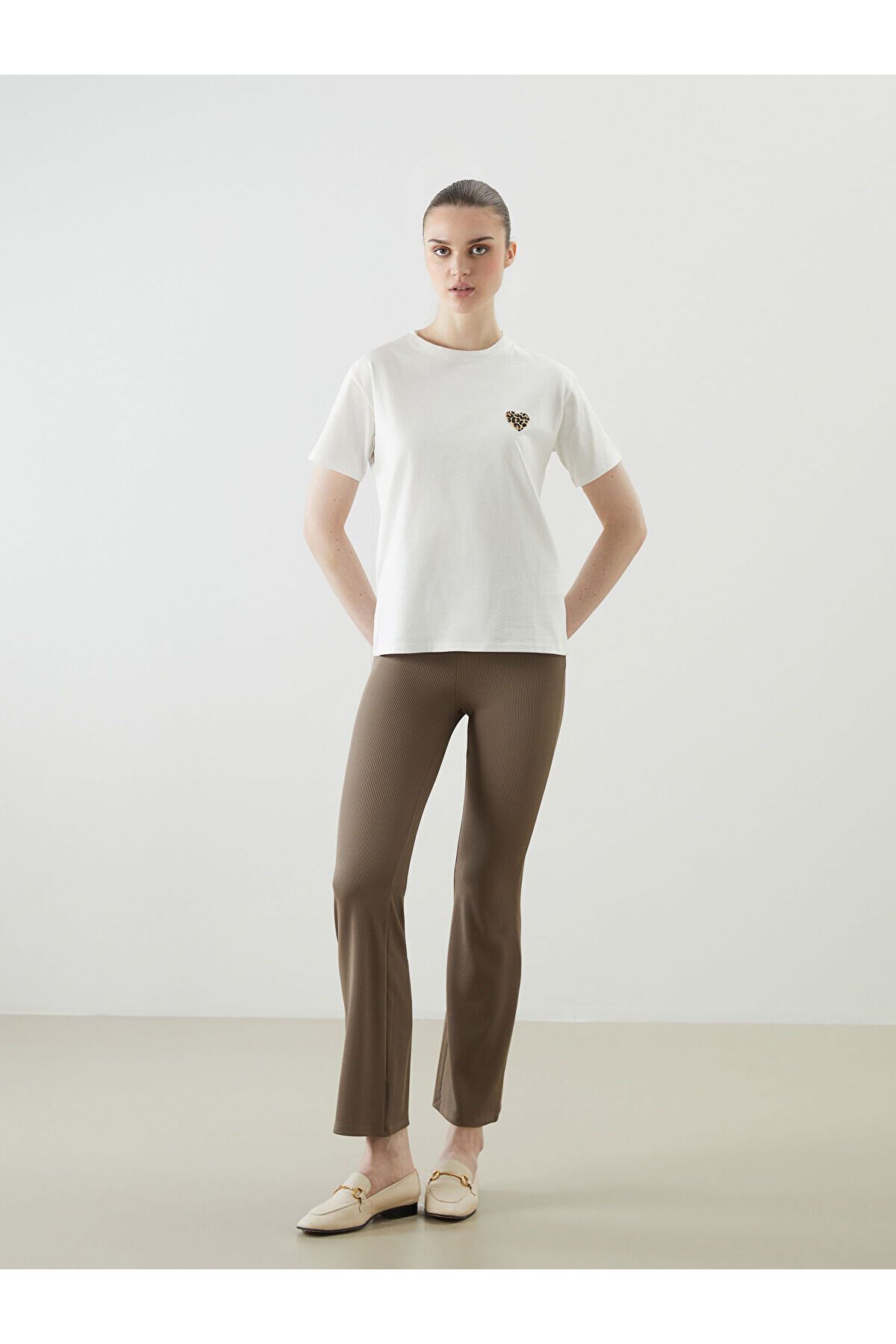 LC Waikiki-Crew Neck Printed Women's T-Shirt 2