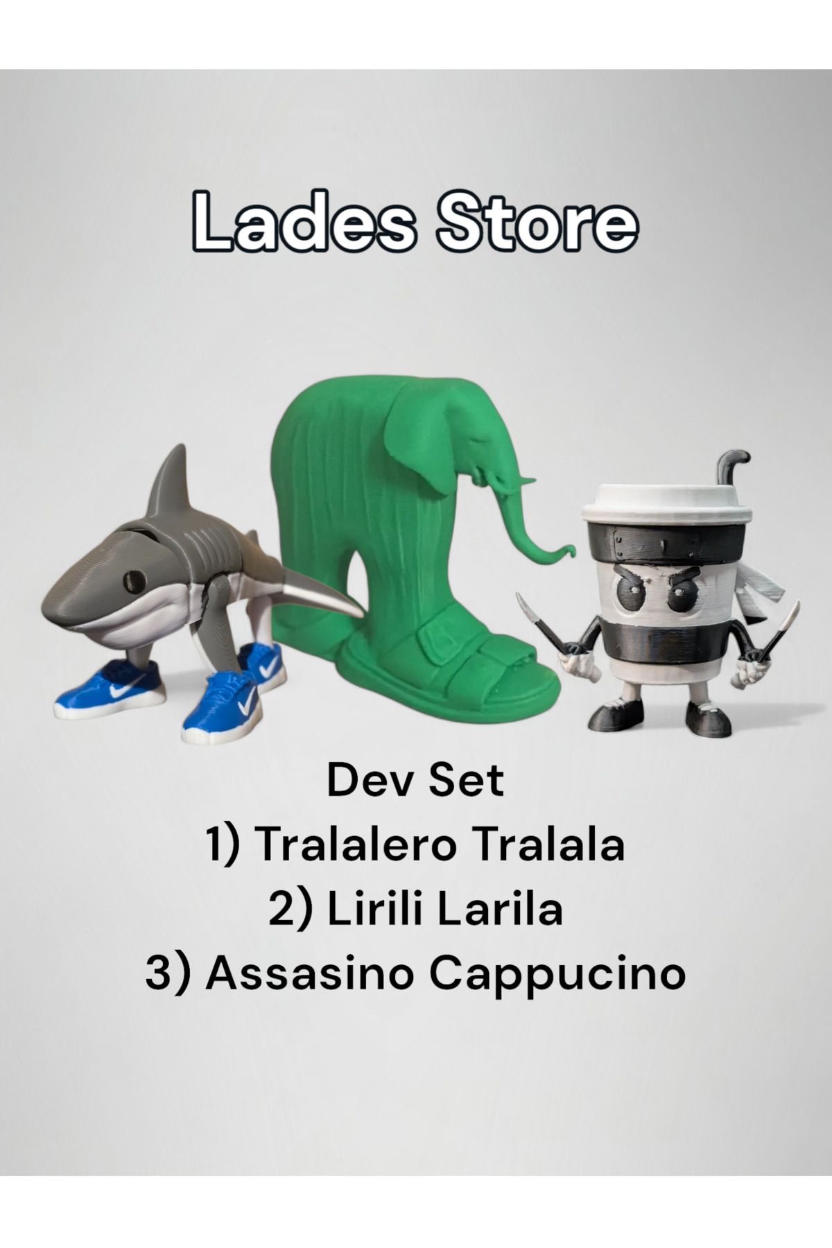 Lades Brainrot 3 Oyunack Tralalero Tralala Lirili Larila Assasino Cappucino