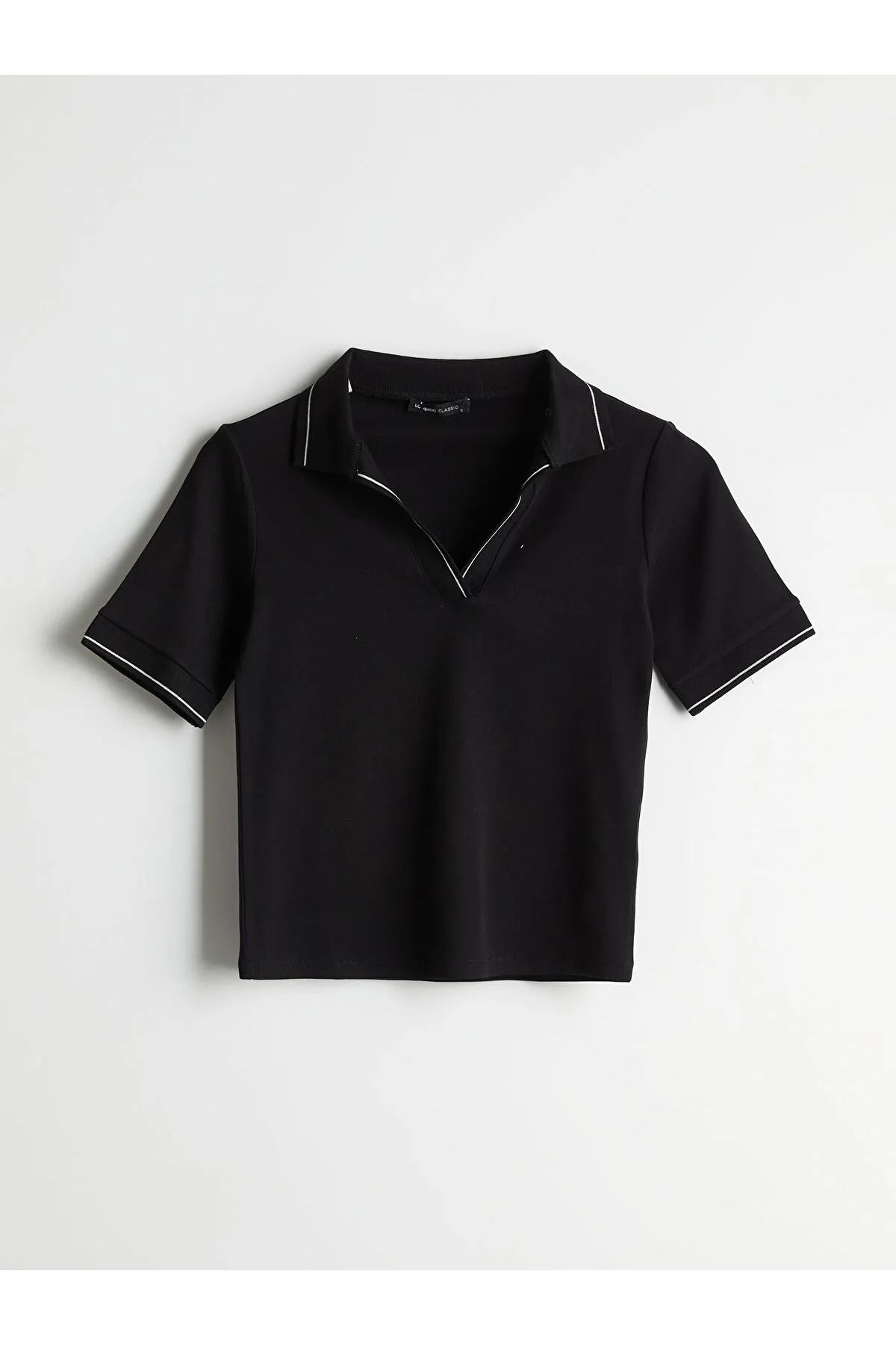 LC Waikiki Polo Yaka Kadın Crop