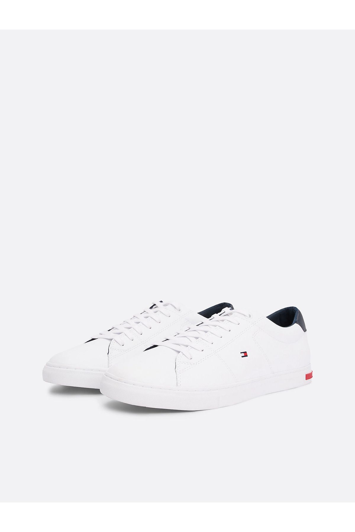 Tommy Hilfiger-Męskie białe trampki męskie Fm0fm04047ybr-biały 2