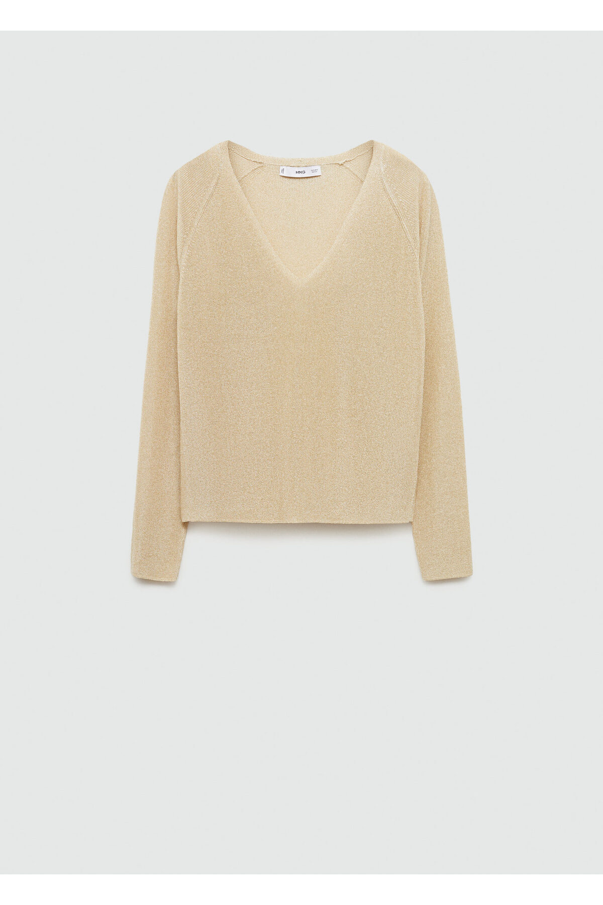 بافت و پلیور زنانه بژ منگوMANGO | 77154026 اورجینال - تصویر 11