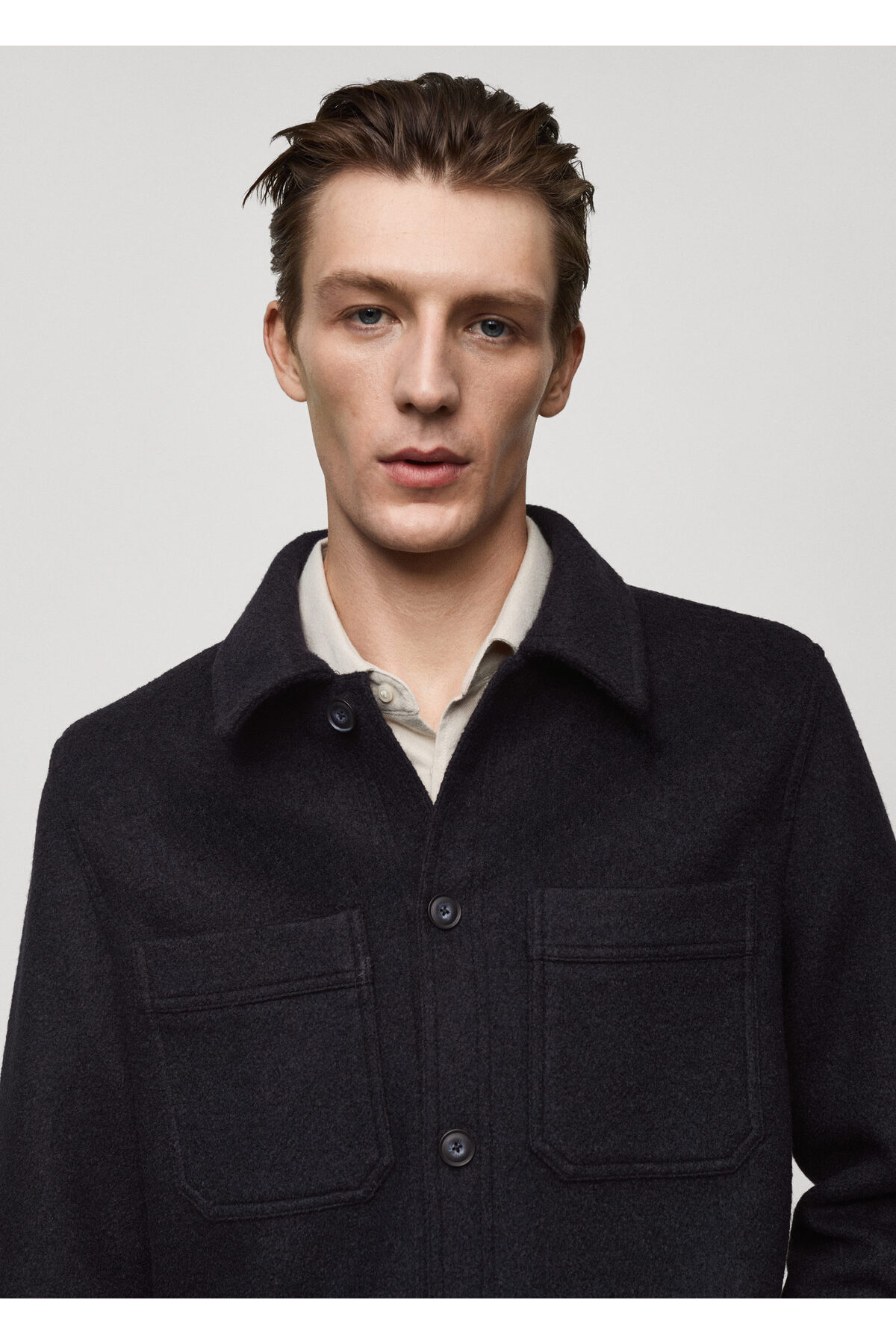 ژاکت مردانه آبی سرمه ای منگو | 77069227 اورجینال - تصویر 5