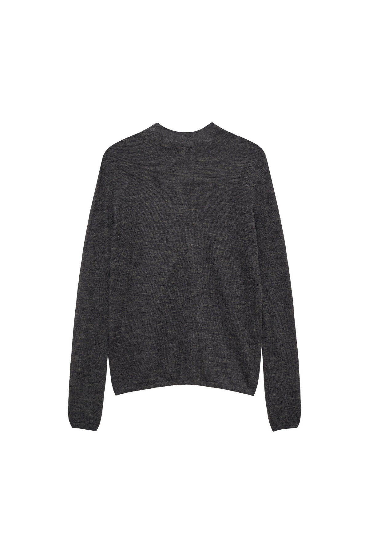 بافت و پلیور زنانه خاکستری منگوMANGO | 77027668 اورجینال - تصویر 2