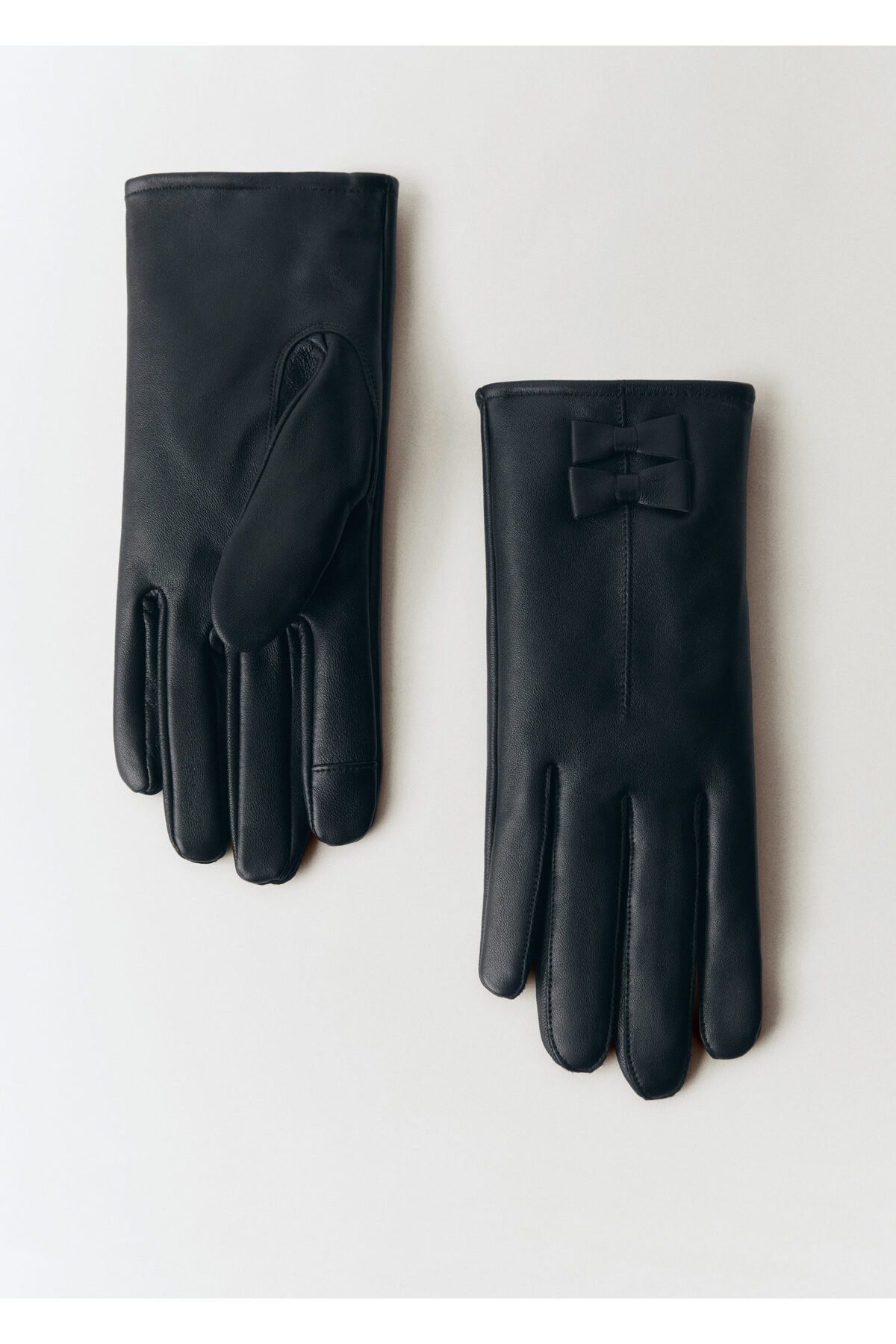 MANGO Woman Siyah Kadın Eldiven 77027654