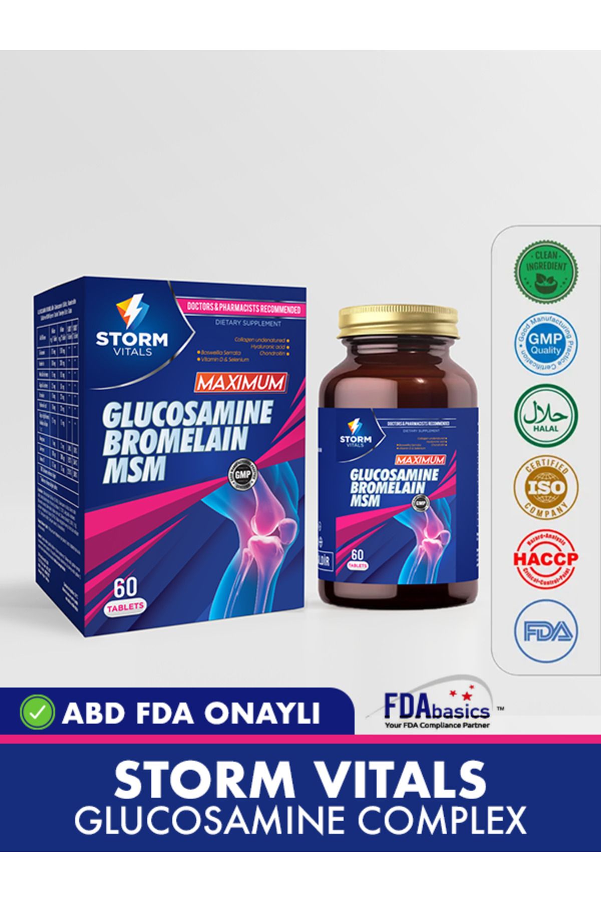 STORM VİTALS Storm Vıtals Maxımum Glucosamıne Complex 60 Tablet