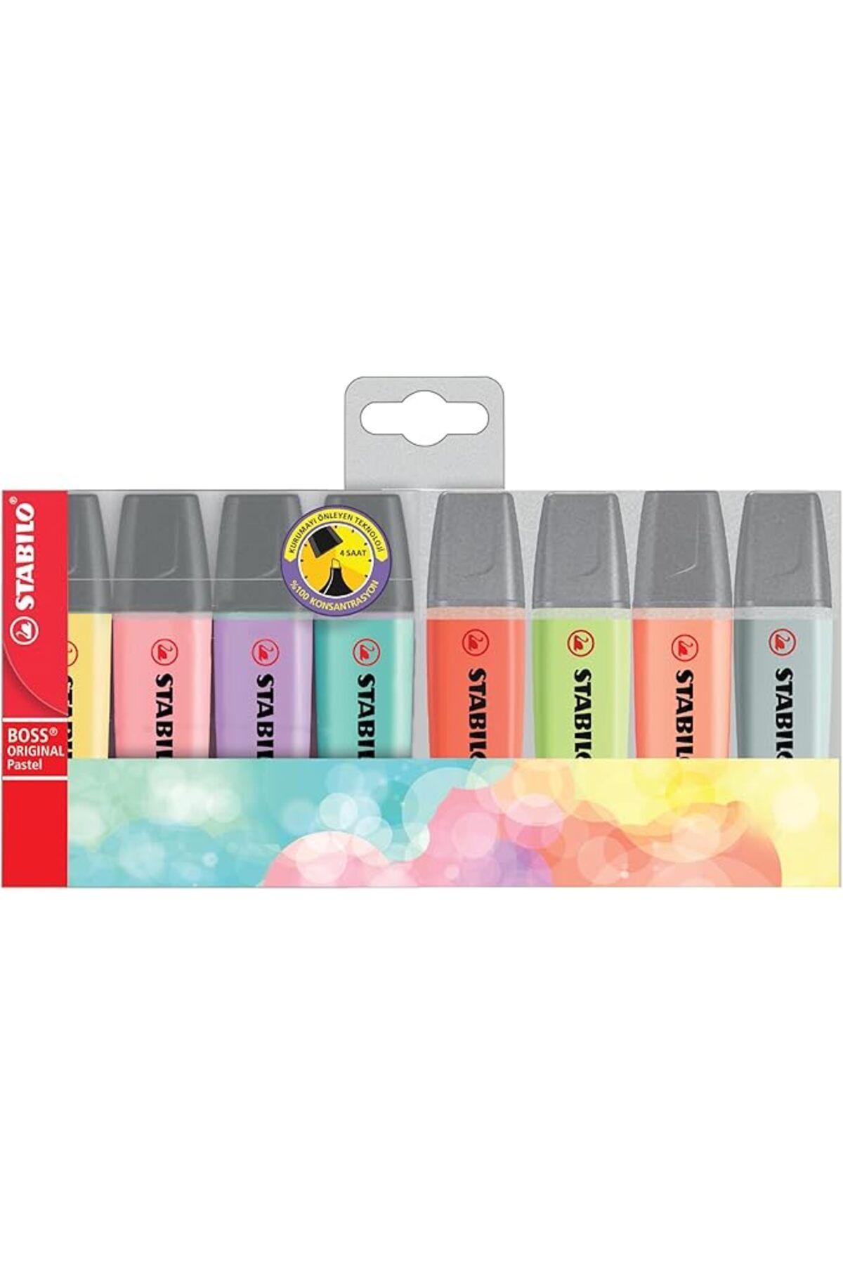 - Boss Original Pastel - İşaretleme Kalemi -  8'li Paket - Çeşitli Renkler