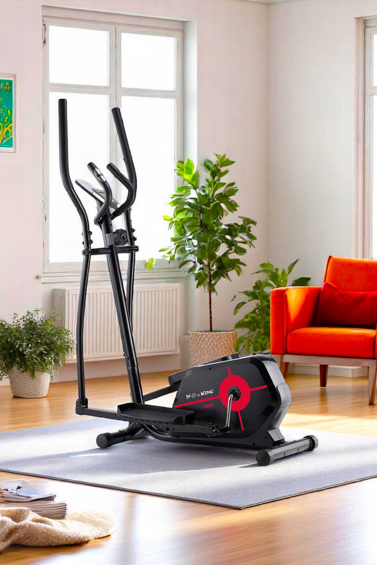 Voit Orbit Gerçek Manyetik Bluetooth Uygulamalı Nabız Ölçerli Eliptik Bisiklet Sessiz Çalışır
