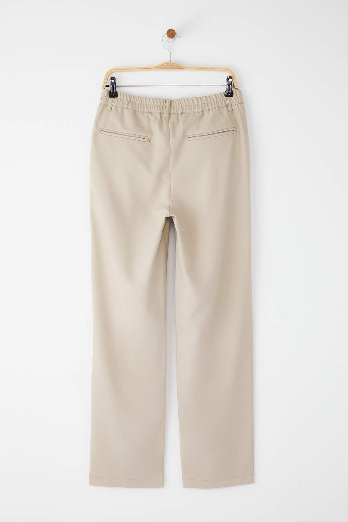 Trendyol Collection-Stone Pleated Classic Baggy Fit Fabric Pants Tmnss24Pl00024 16
