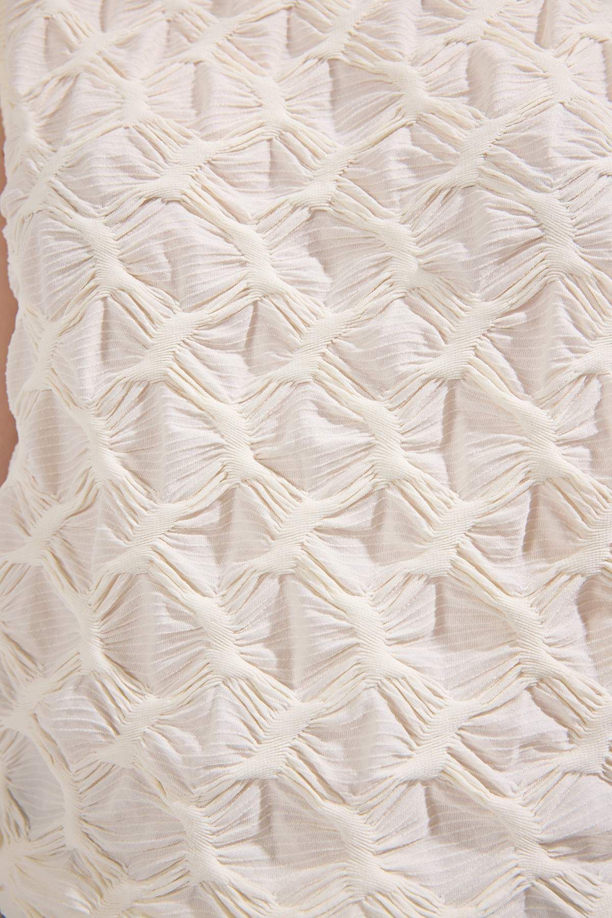 Trendyol Collection-Ecru strukturierte, flexible Strickbluse mit normaler Form TWOSS25BZ00268 3