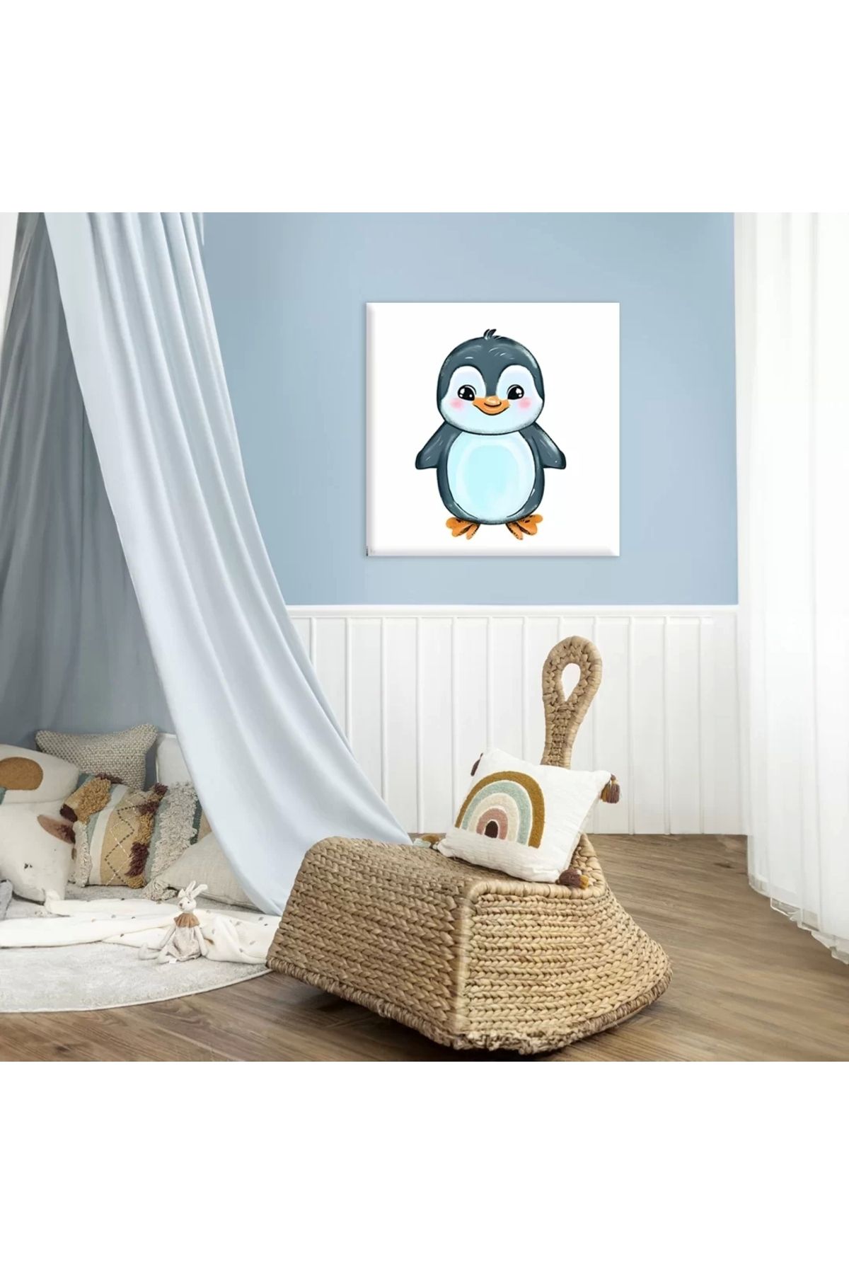VOGLOO Neşeli Penguen Kanvas Tablo