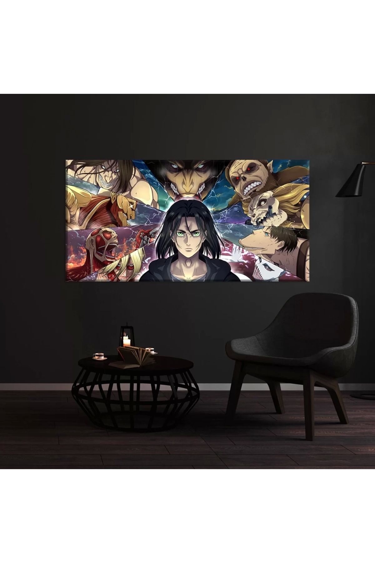 VOGLOO Attack On Titan Eren Kanvas Tablo
