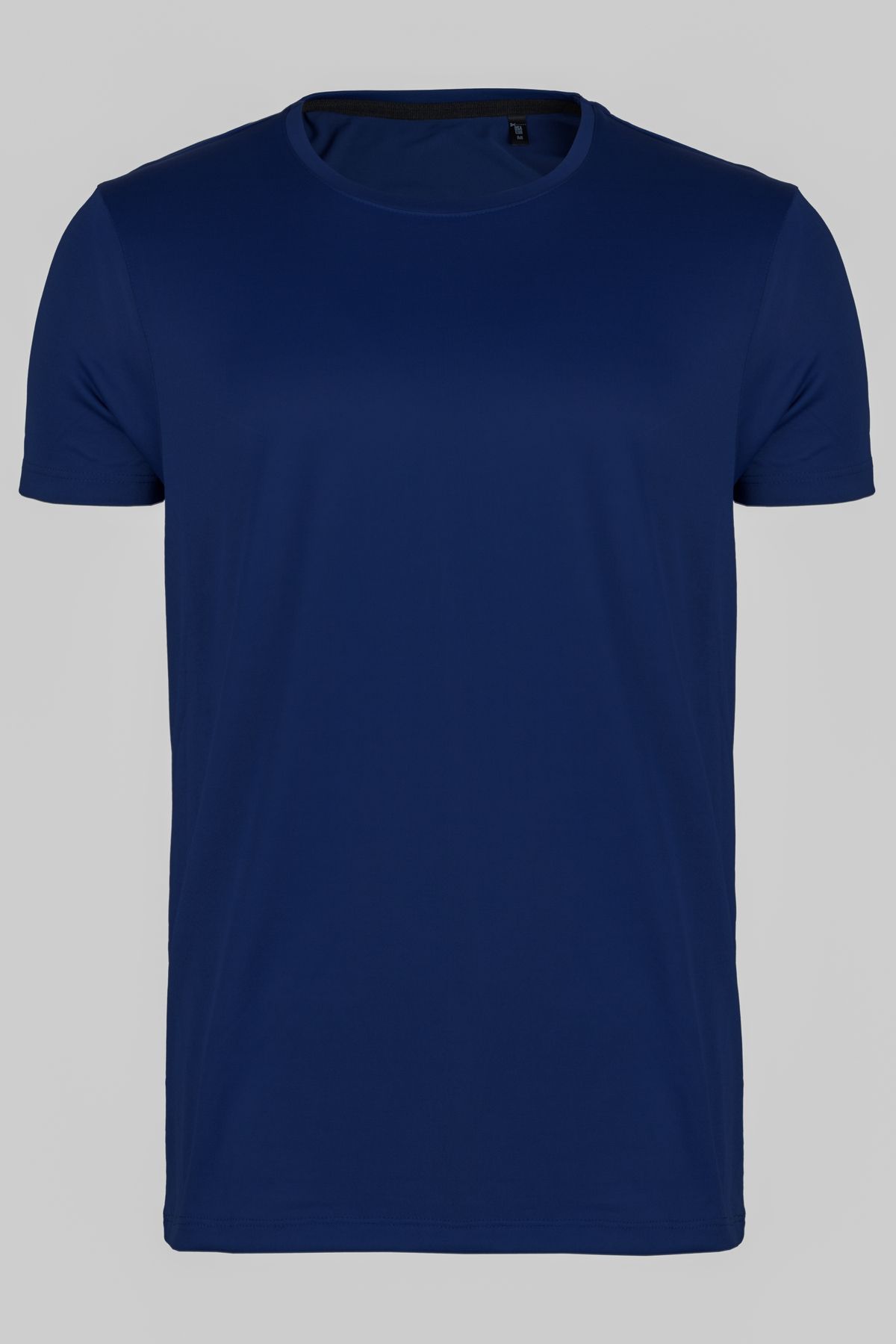 TUGSA DESING NUBENSE / Basic Unisex Sade Lacivert Pamuklu Simit Yaka Regular T-shirt (Tişört)