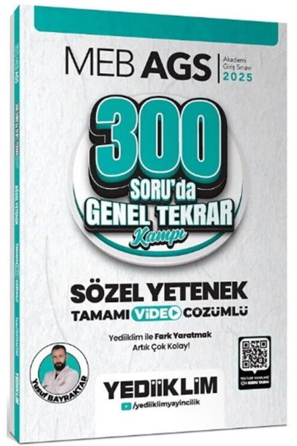 Ankara Kitap Merkezi 2025 MEB AGS Sözel Yetenek 300 Soruda Genel Tekrar Kampı Çözümlü Yediiklim Yayınları