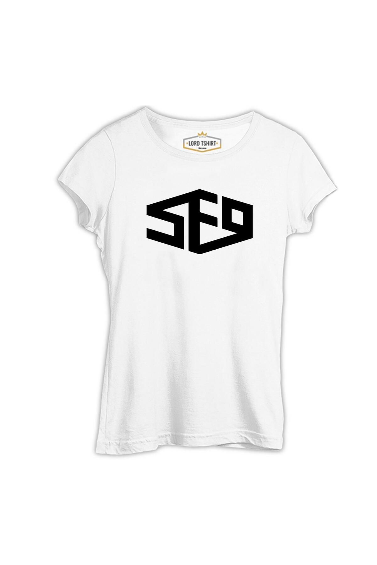 Lord T-Shirt SF9 - Logo Beyaz Kadın Tshirt