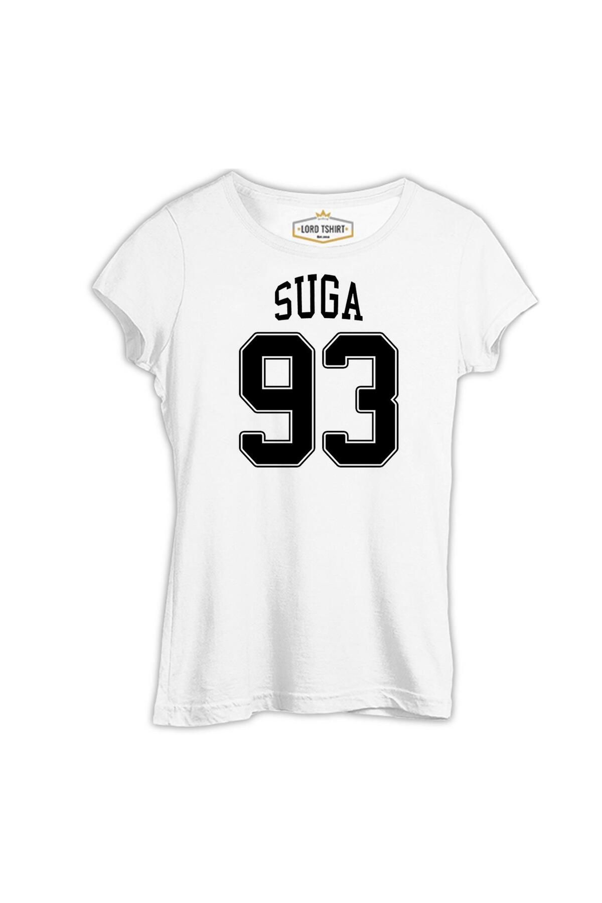 Lord T-Shirt BTS - Suga 93 Beyaz Tshirt