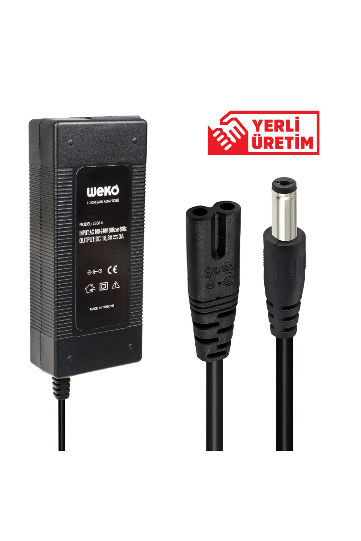 Findit 16.8 VOLT - 3 AMPER 5.5*2.5 UÇLU KIRMIZI YEŞİL LEDLİ MASA TİPİ ŞARJ ADAPTÖRÜ-Findit