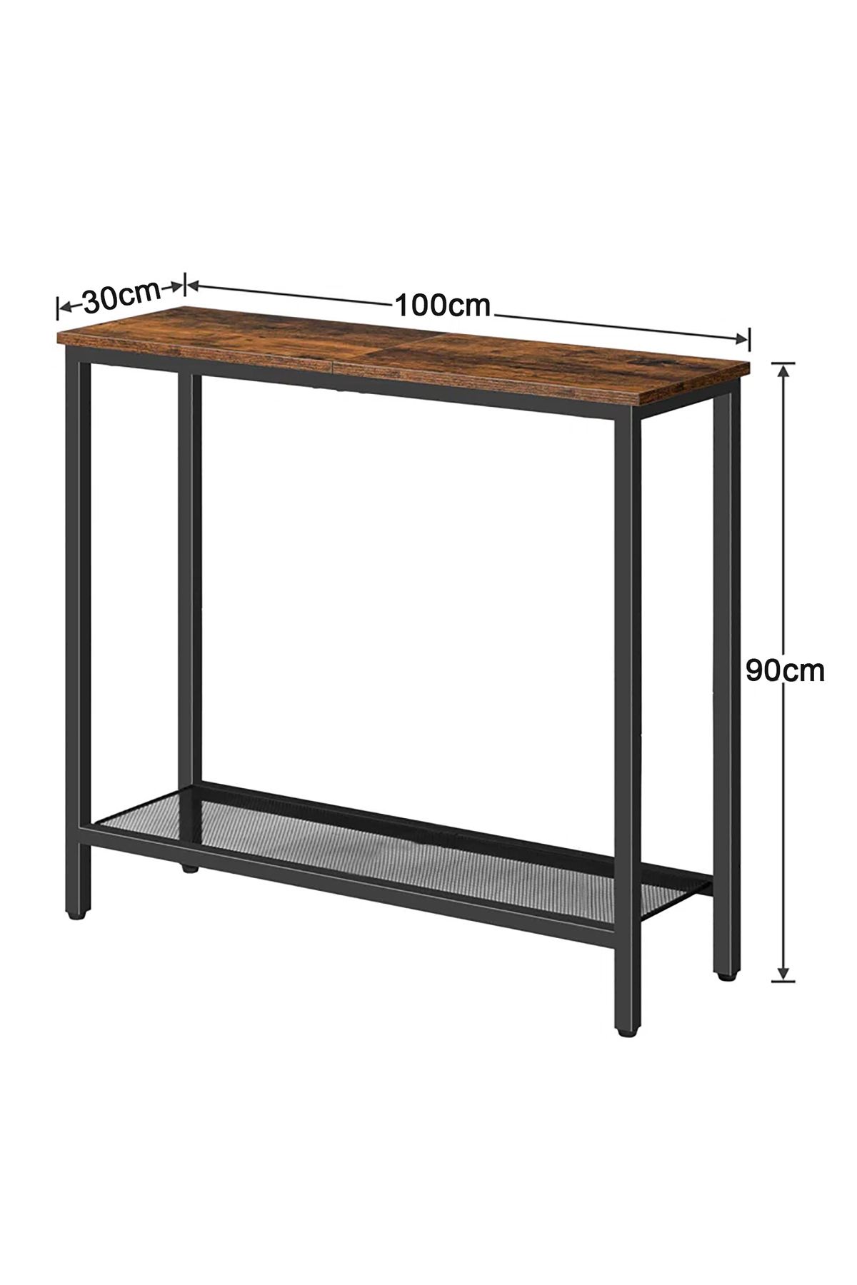 AnneFish-Console Table Simple Sofa Table Coffee Corner Display Shelf Entryway Table Couch Hallway Entrance 8