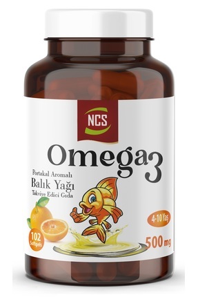 Ncs Omega 3 500 mg 102 Softgel Portakal Aromalı Balık Yağı