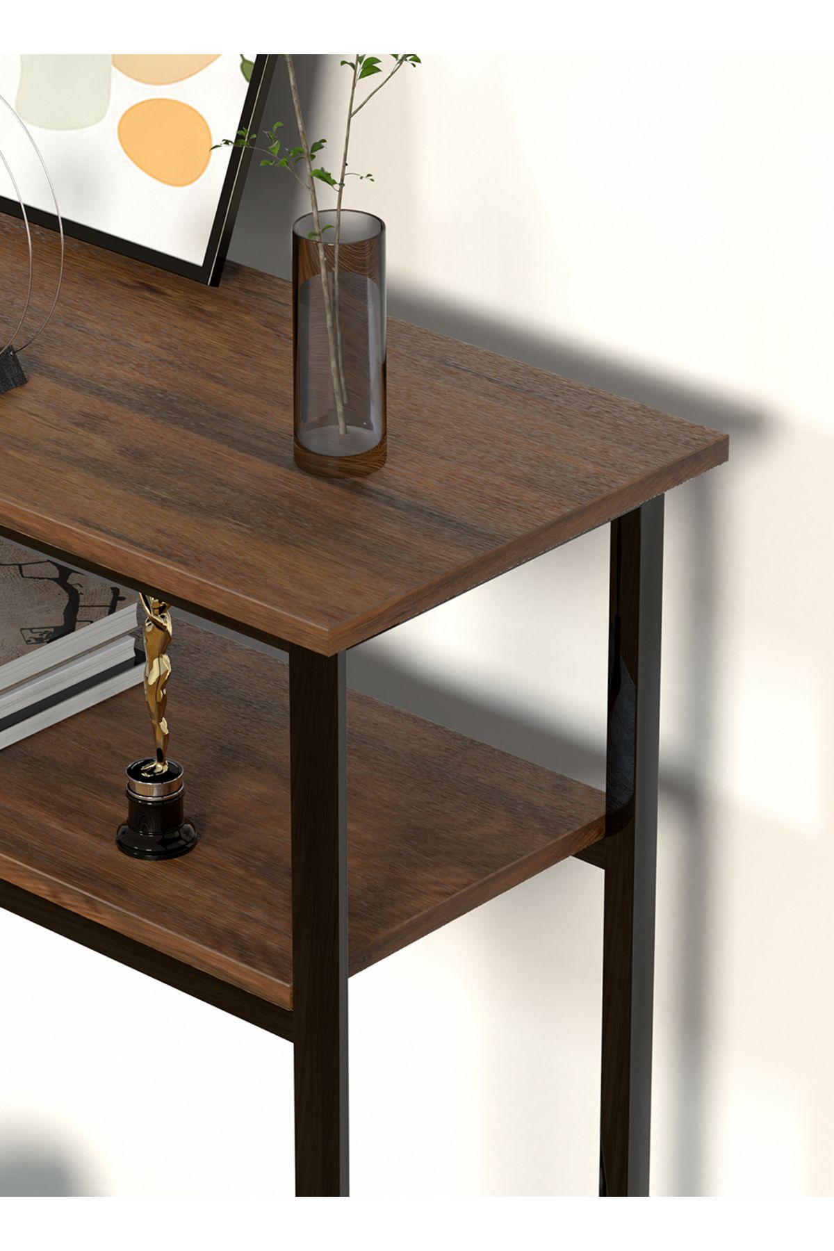 AnneFish-Console Table Simple Sofa Table Coffee Corner Display Shelf Entryway Table Couch Hallway Entrance 5