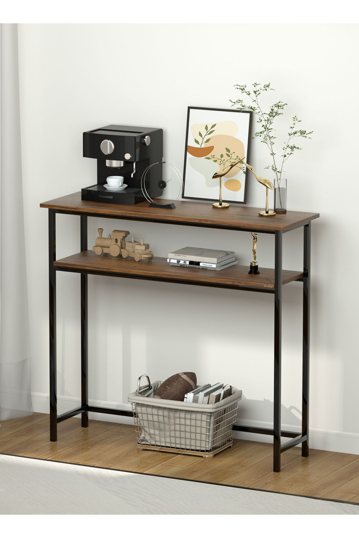 AnneFish-Console Table Simple Sofa Table Coffee Corner Display Shelf Entryway Table Couch Hallway Entrance 4