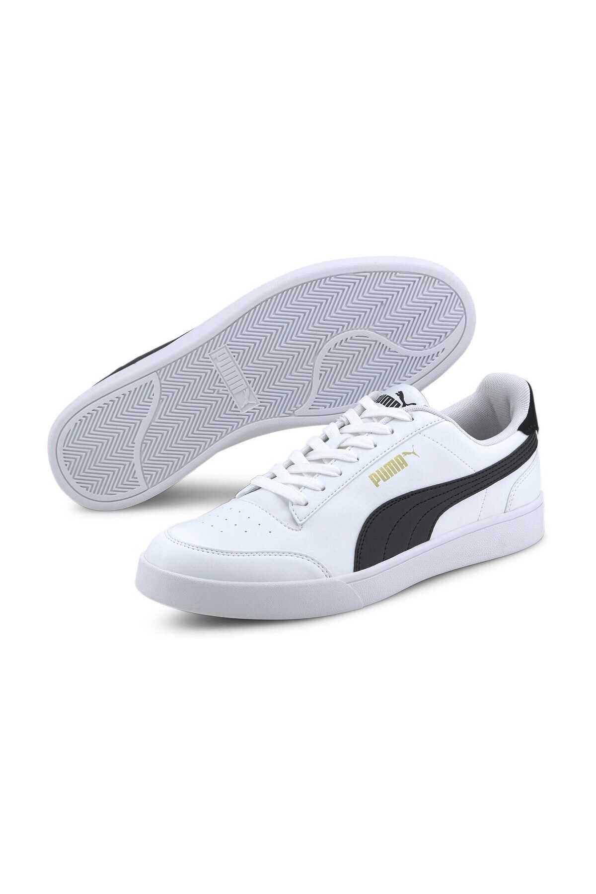 Puma Günlük Bağcıklı Spor Ayakkabı Beyaz Siyah Sneaker