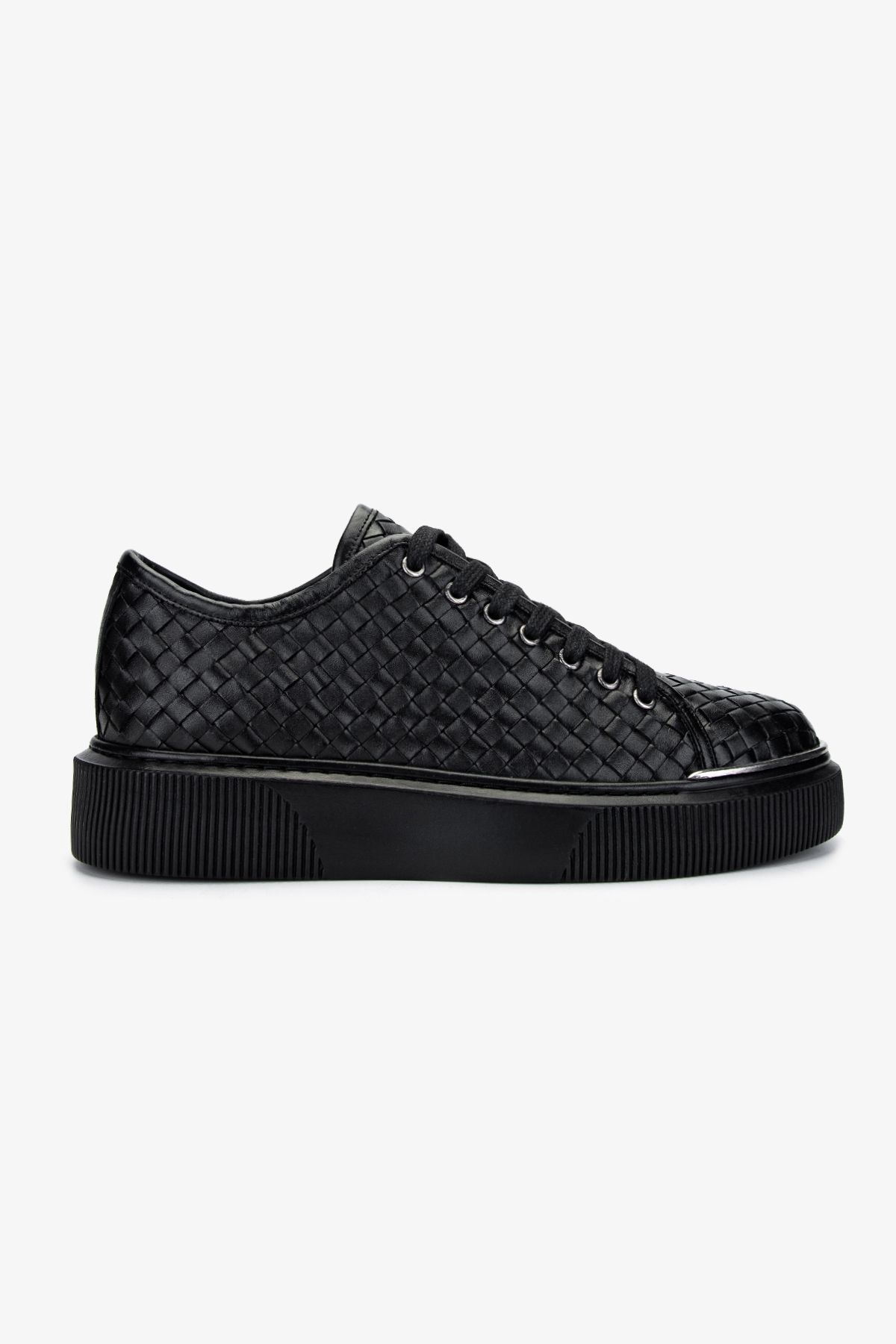 Valmenti Erkek Hakiki Deri Siyah Sneakers & Spor Ayakkabı
