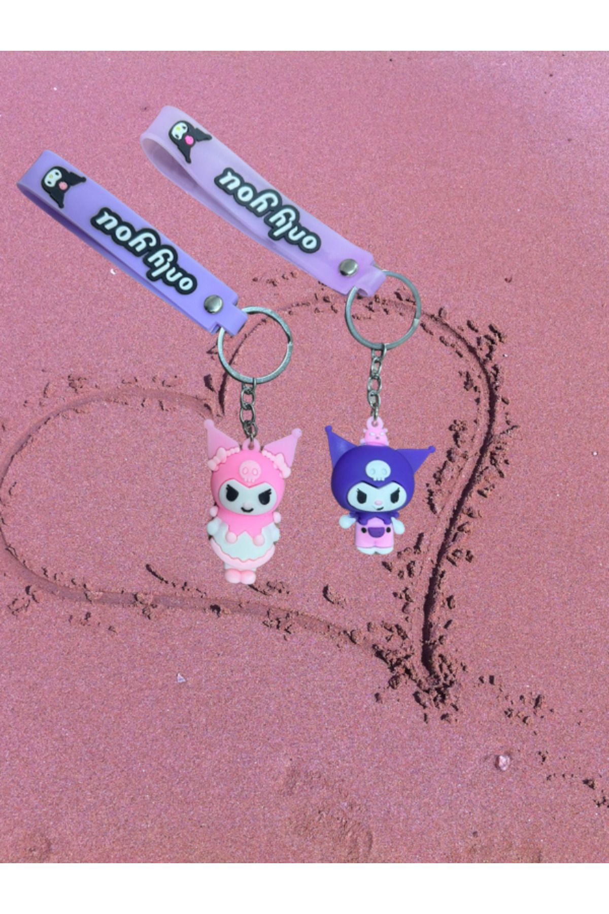 axy Kuromi Anahtarlık – Sevimli Sanrio Karakteri | Kawaii Çanta Süsü & Anahtarlık