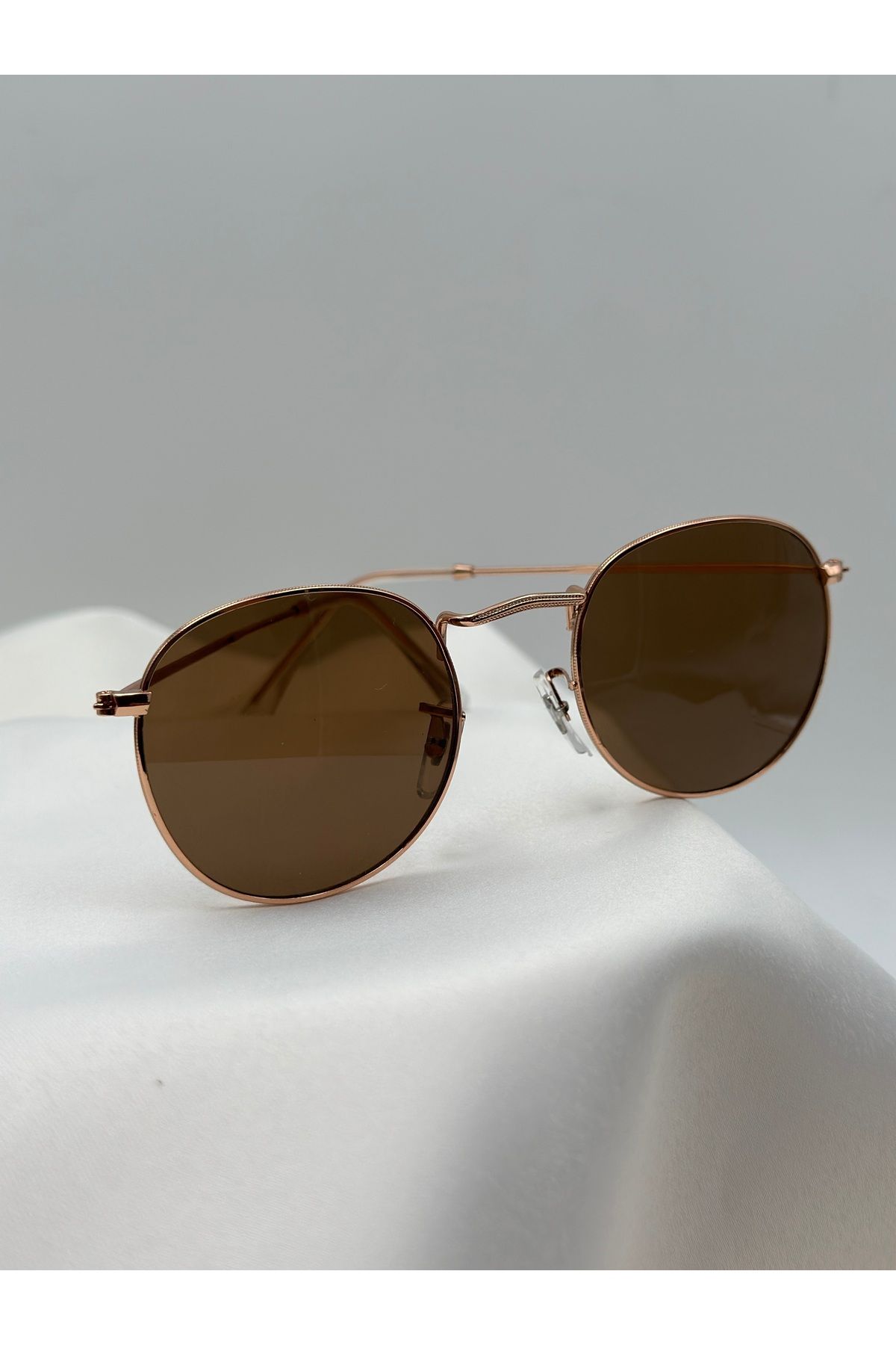 voi winkel Rose Gold Çerçeveli Kahverengi Güneş Gözlüğü