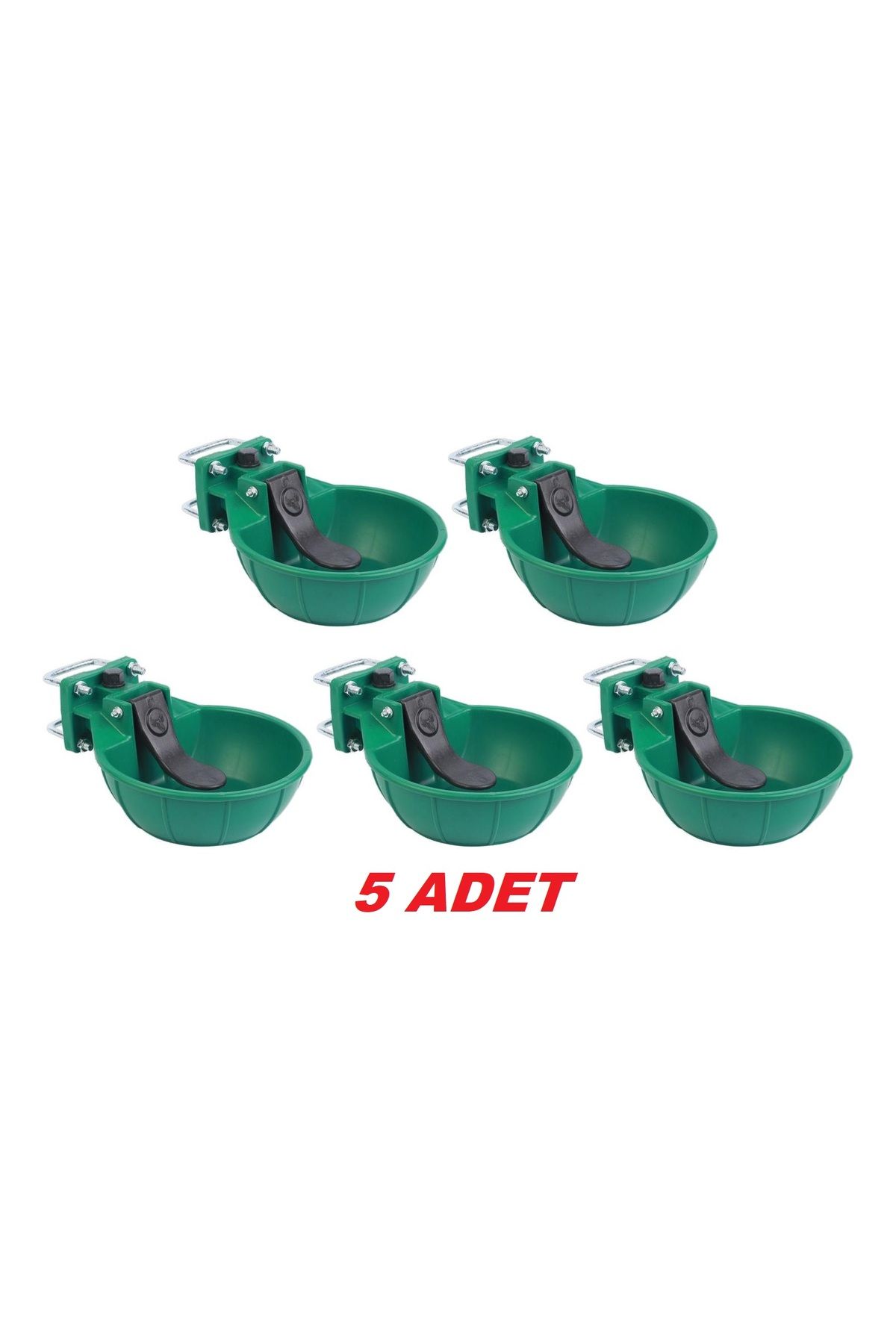 besimarket 5 Adet Büyükbaş Hayvan Suluğu - Otomatik Hayvan Suluğu - İnek Sulukları - Kırılmaz Plastik - 3 Litre