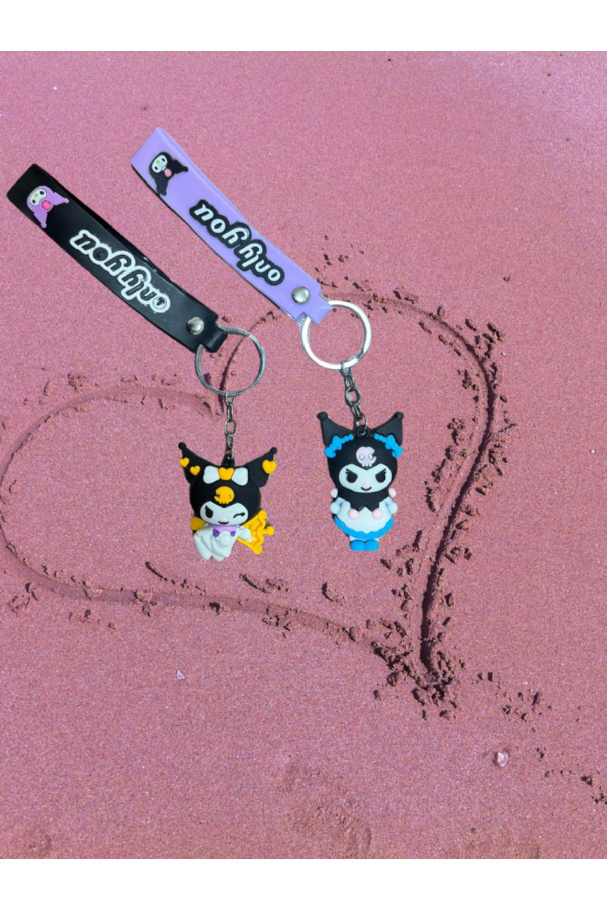 axy Kuromi Anahtarlık – Sevimli Sanrio Karakteri | Kawaii Çanta Süsü & Anahtarlık