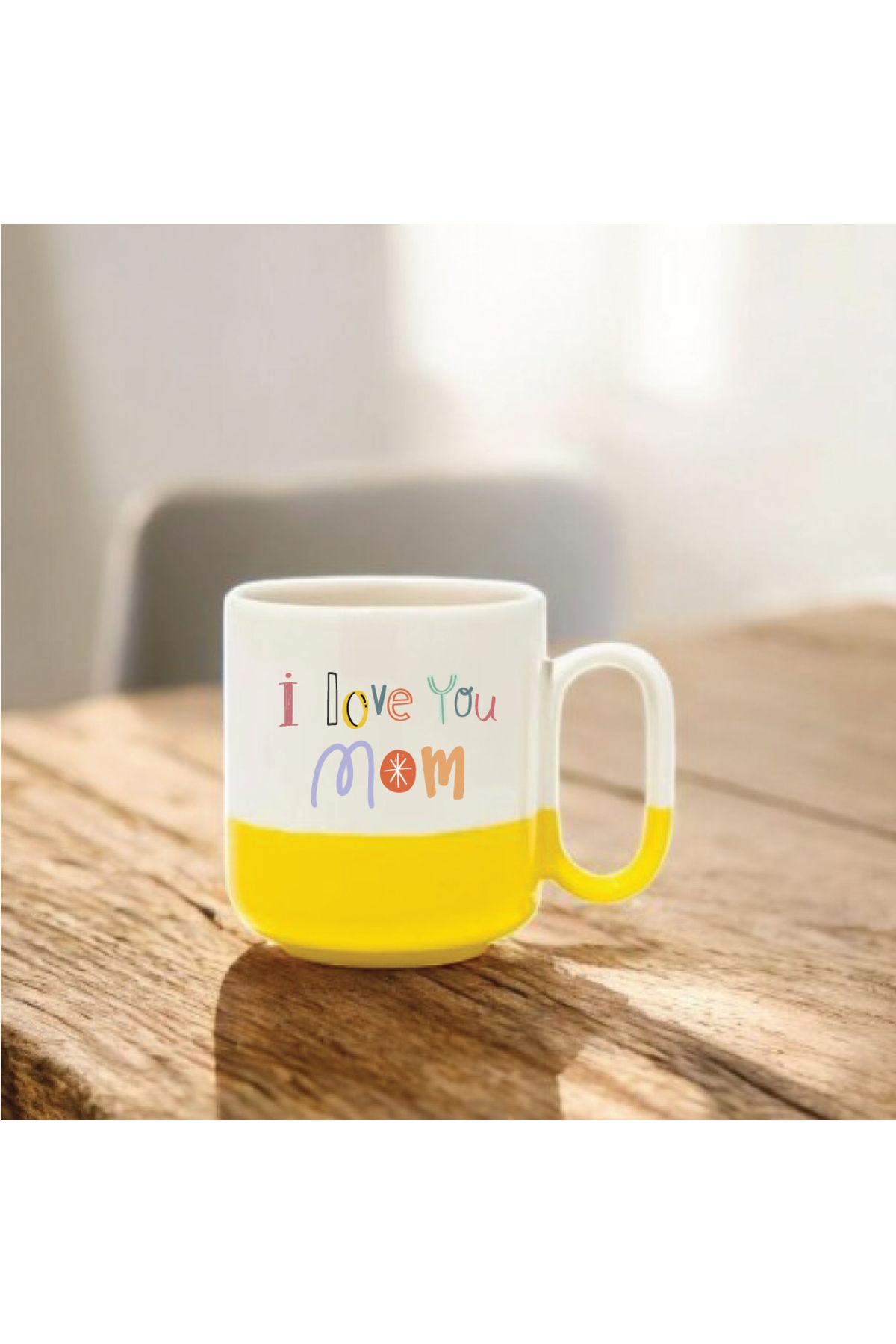 büma reklam İ LOVE YOU MOM YAZILI PRO KUPA