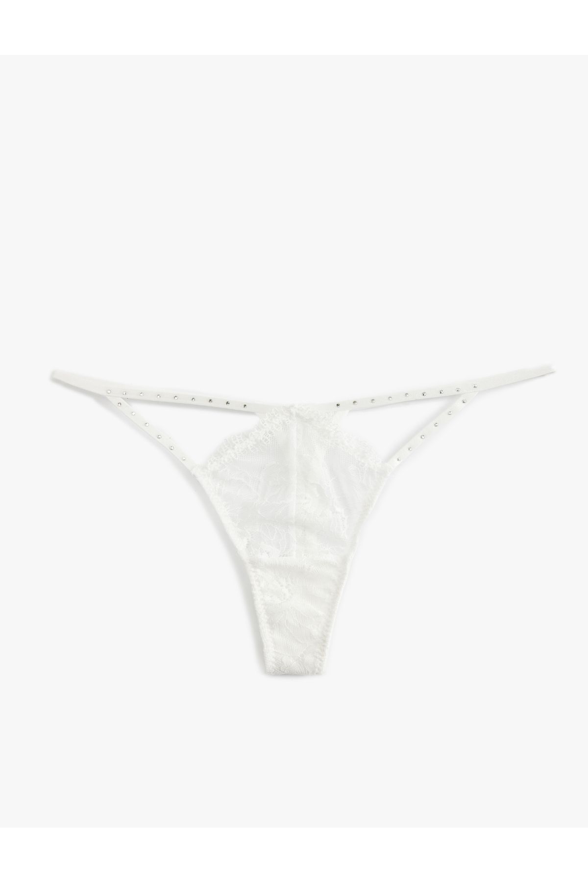 Koton Bridal Dantelli Taş Süslemeli String Külot