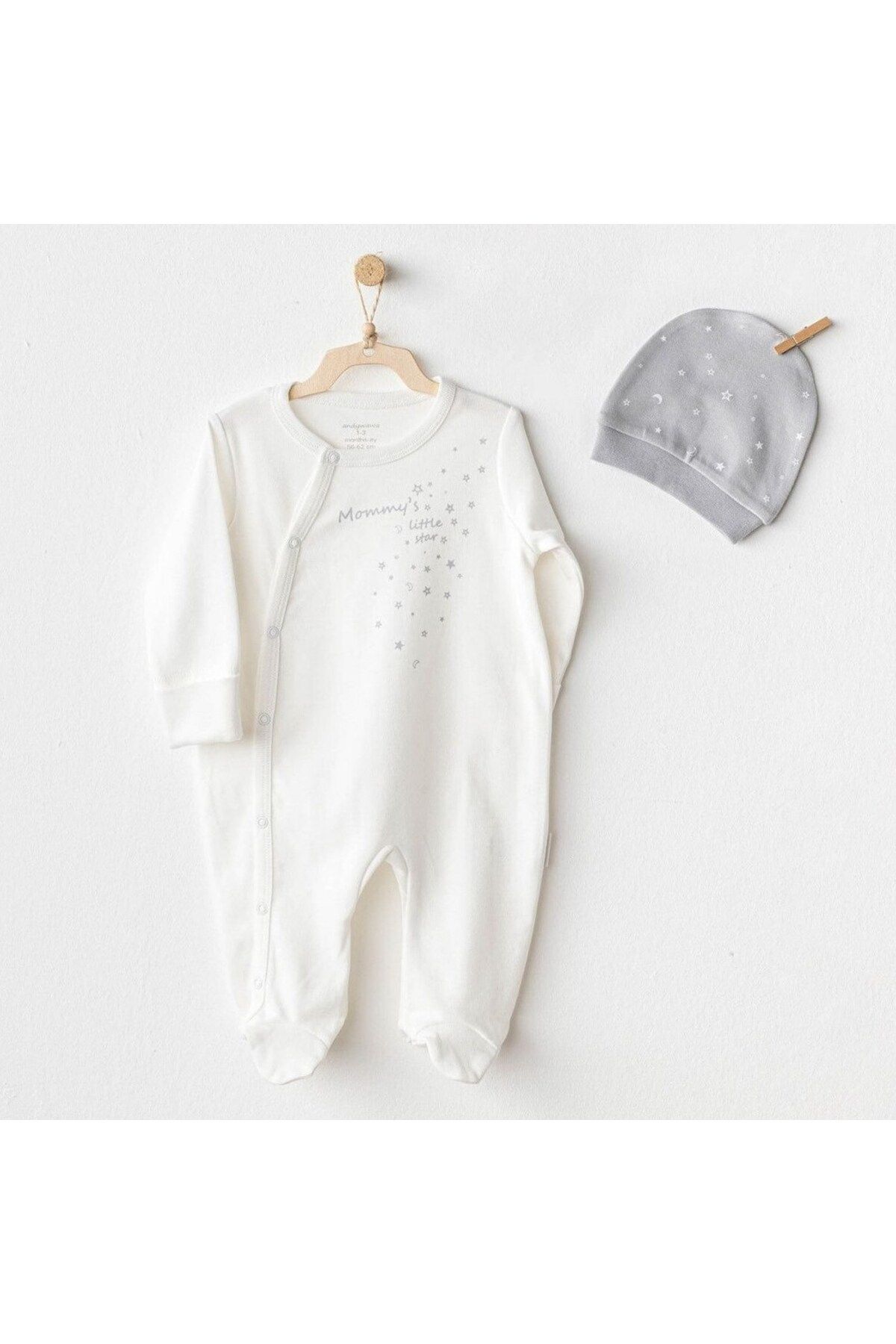 andywawa AC25705 Mommy's Little Star Tulum Takım Ekru