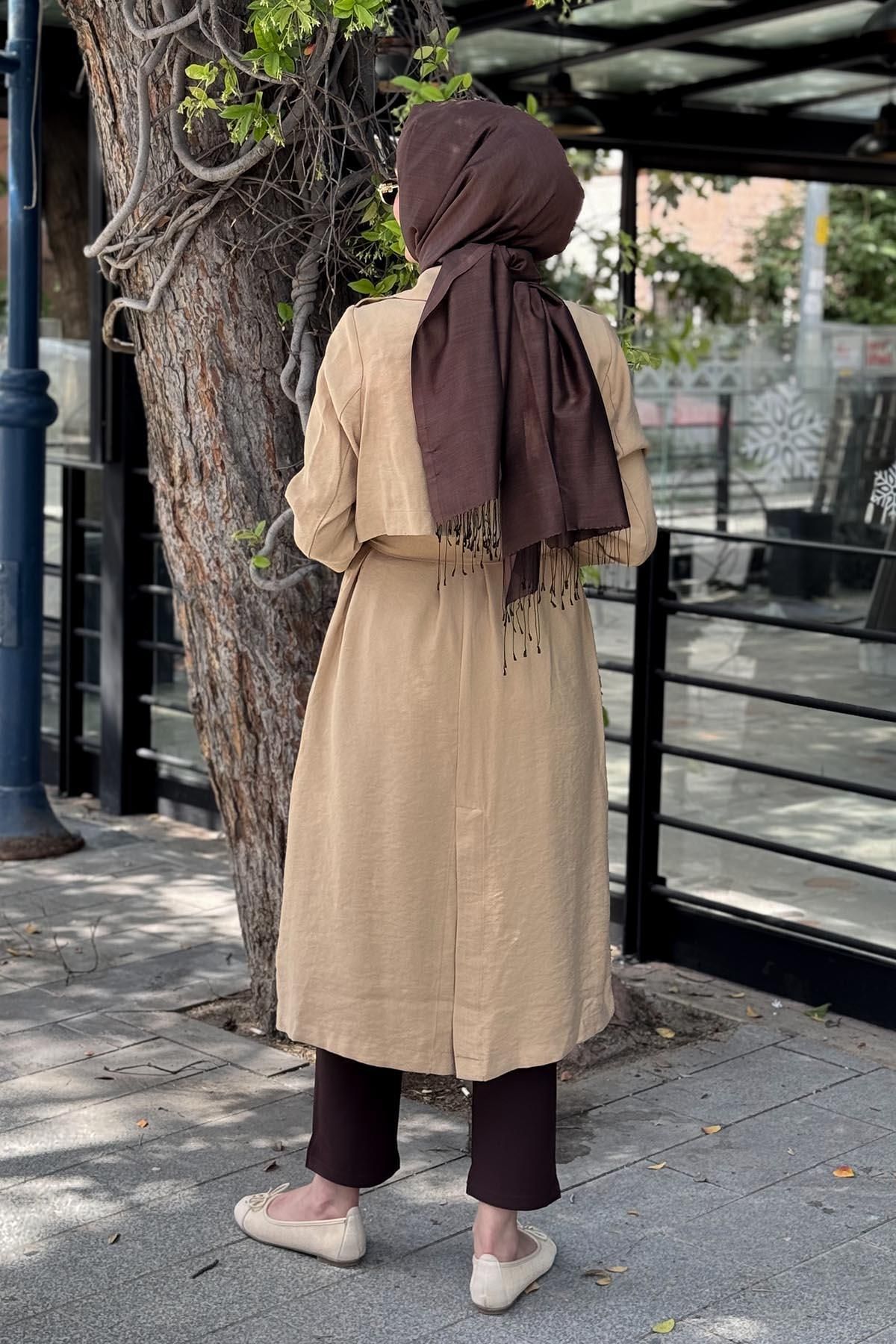 Moodbasic-Trench Mb25.73 Bej 4