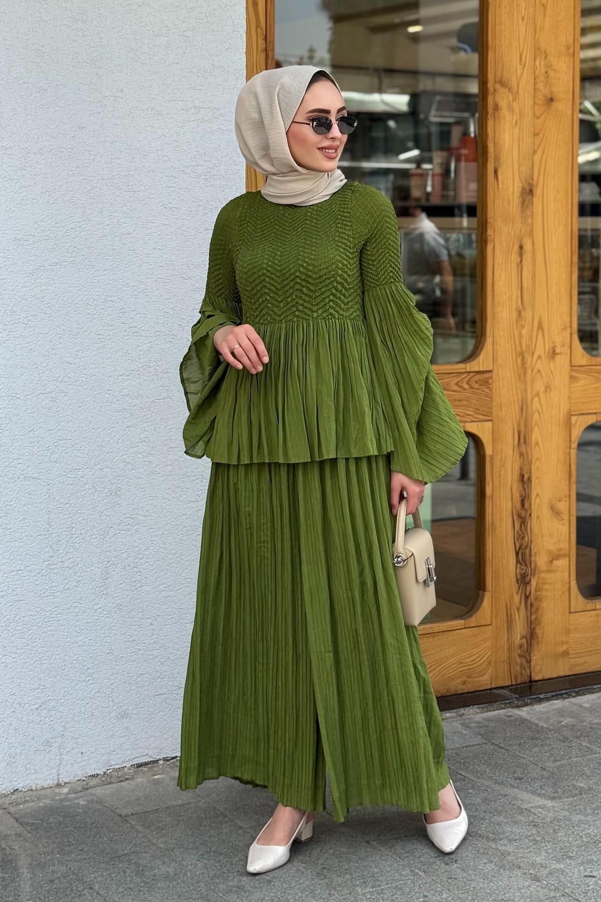 Moor Pantolonlu Takım 25S3033 Yeşil