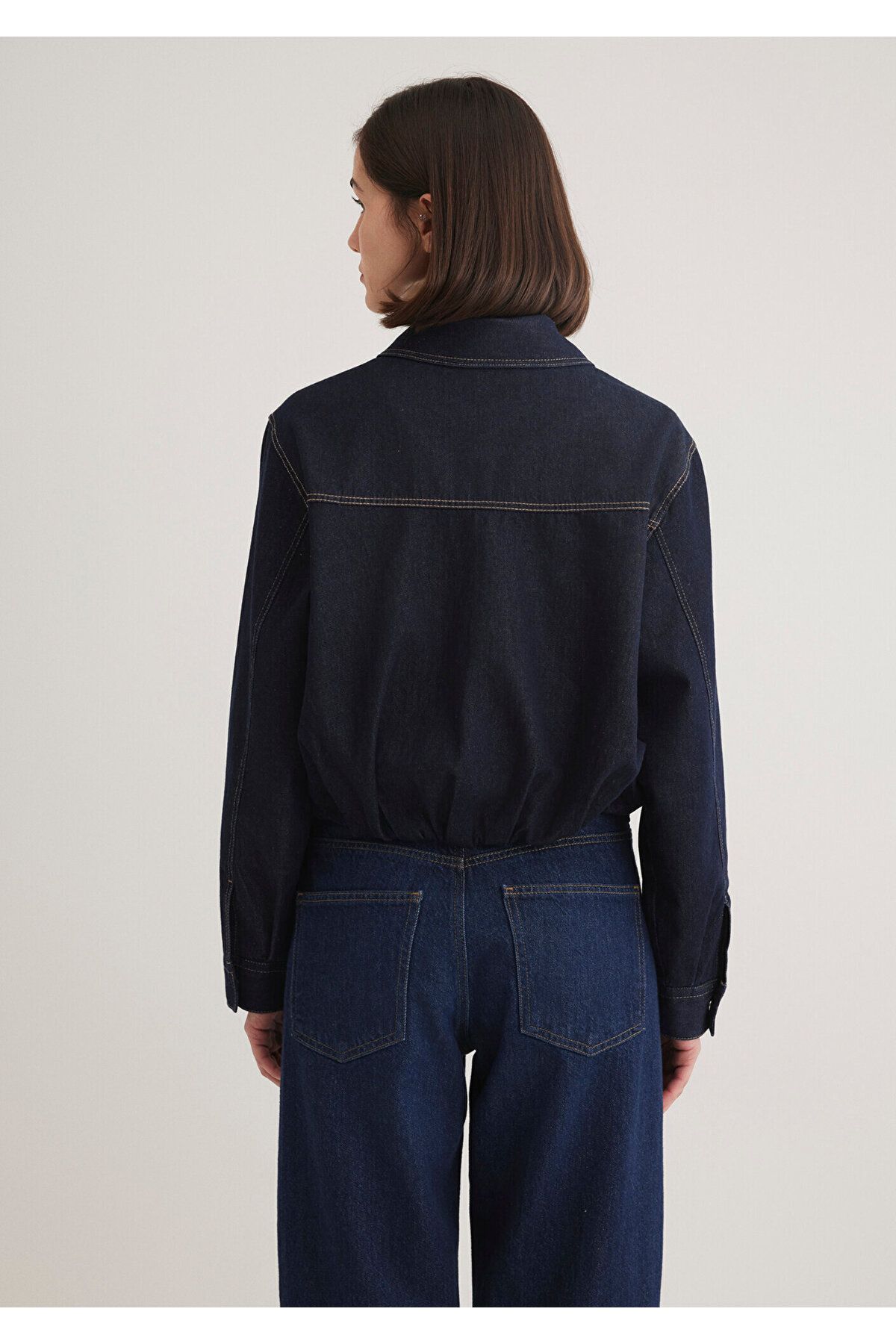 Mavi-Indigo Crop Jacket Loose Fit / Loose Relaxed Fit 1110677 -85481 5