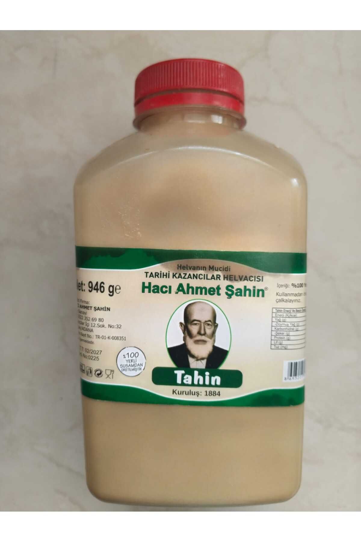 Hacı Ahmet Şahin 2 adet 946'şar Gram %100 Doğal Yerli Susam Tahin toplam 1892 Gram