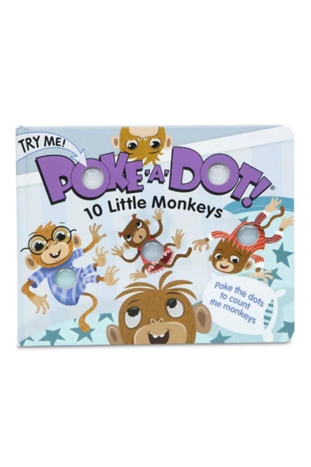 Melissa and Doug Poke A Dot Interaktıf Kıtap-10 Little Monkeys