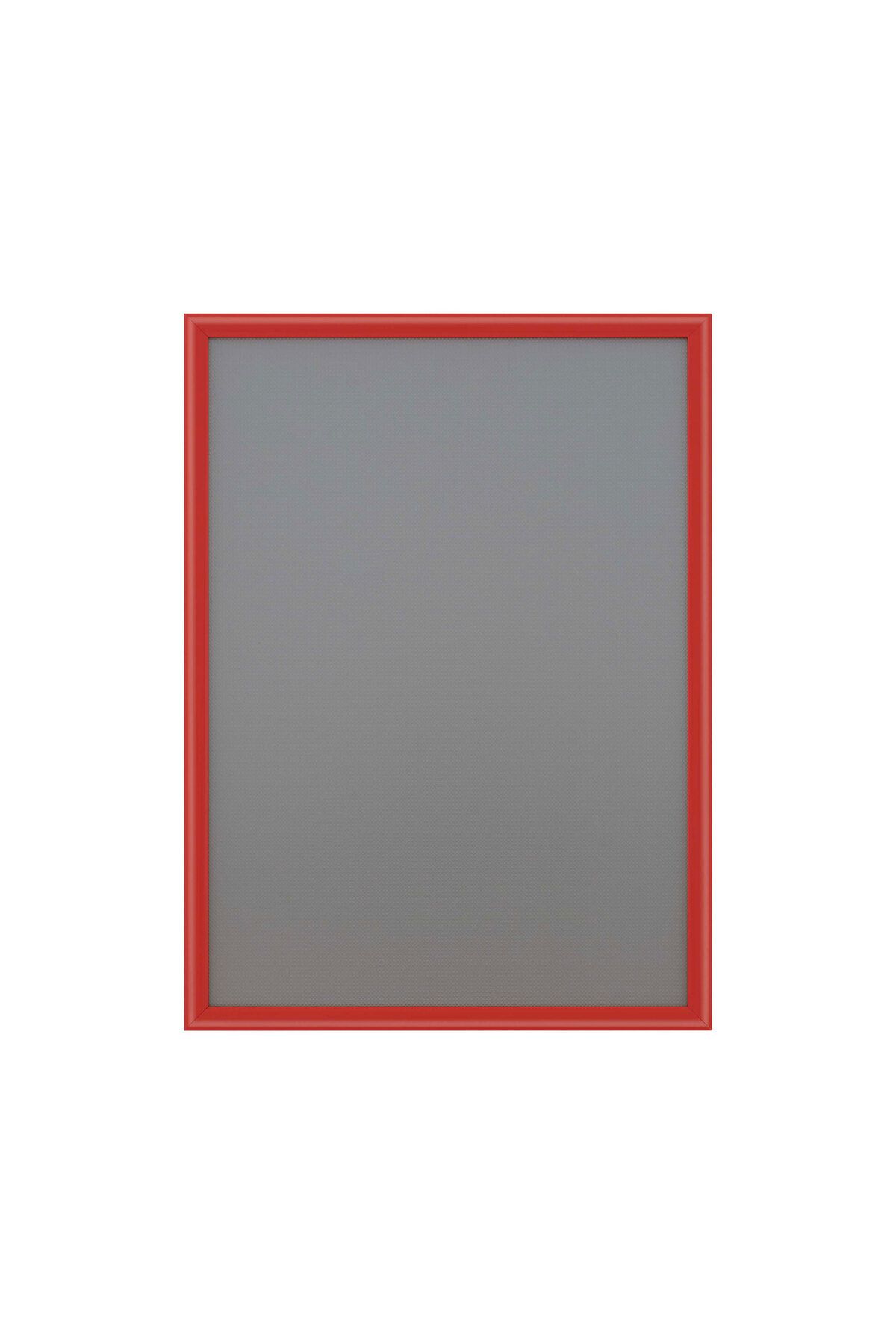 Ores Alüminyum Açılır Kapanır Çerçeve Gönye Köşe - B2 - 50x70 cm - Kırmızı - 25mm