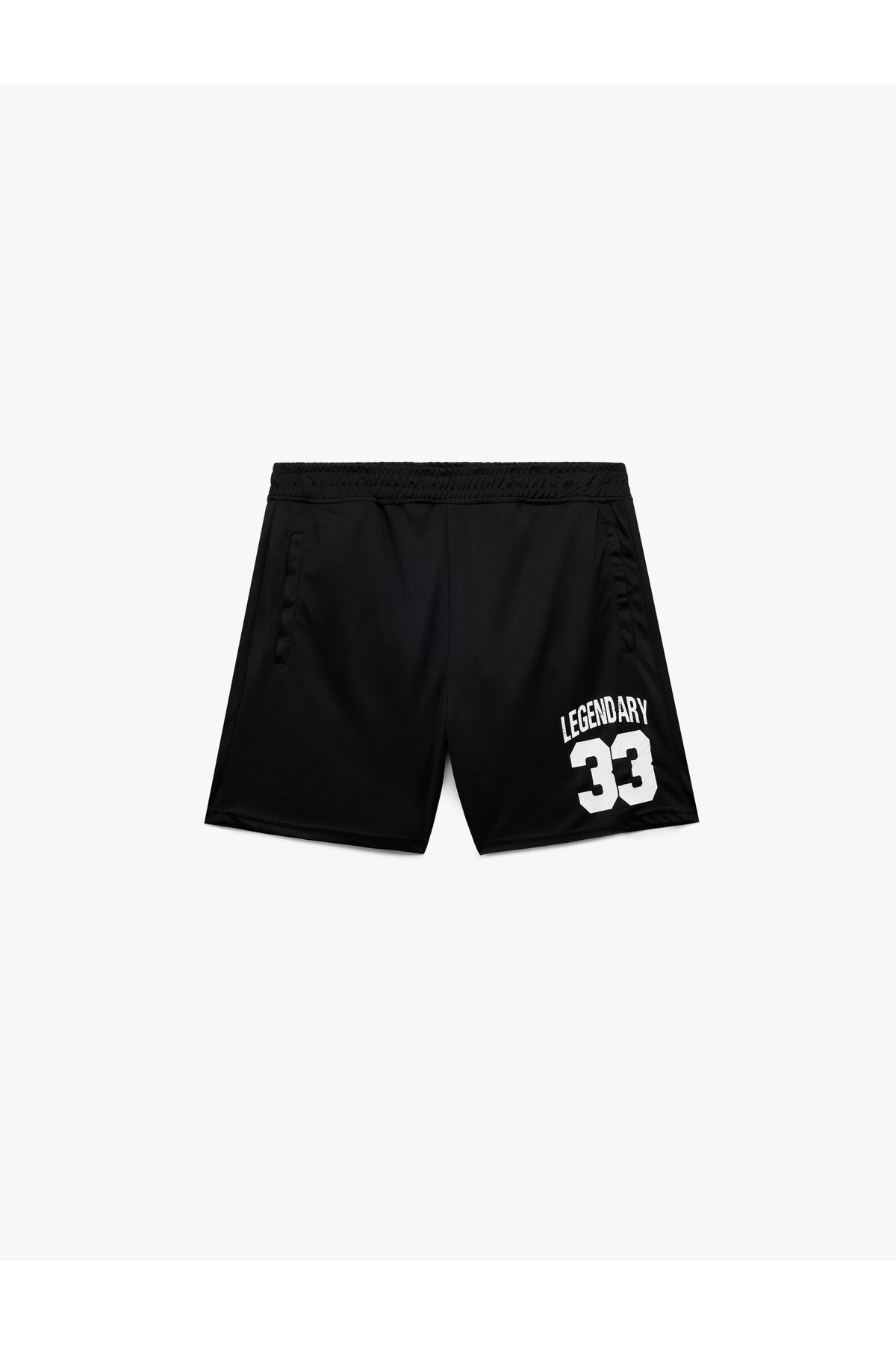 Koton Baskılı Cep Detaylı Beli Lastikli Oversize Spor Şort