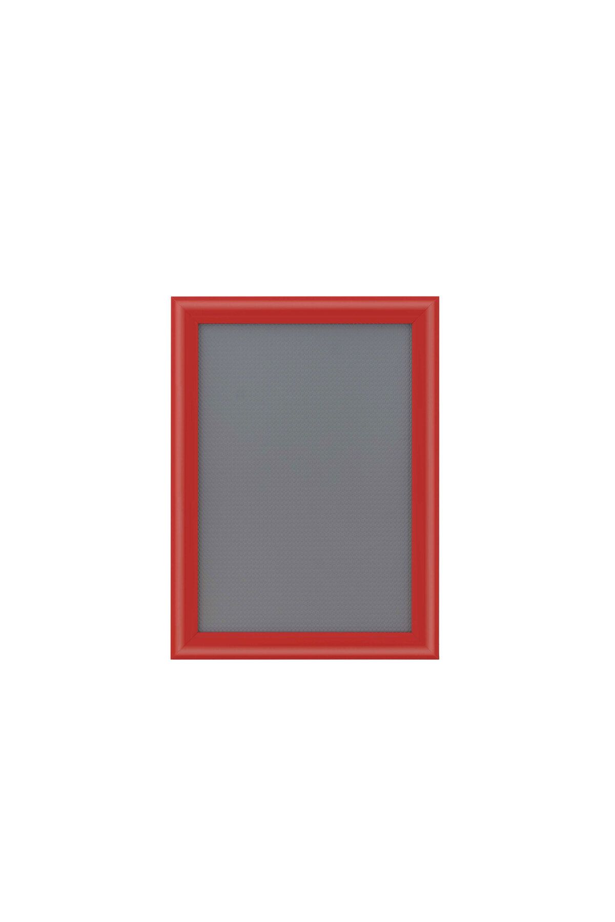 Ores Alüminyum Açılır Kapanır Çerçeve Gönye Köşe - A4 - 21x30 cm - Kırmızı - 25mm